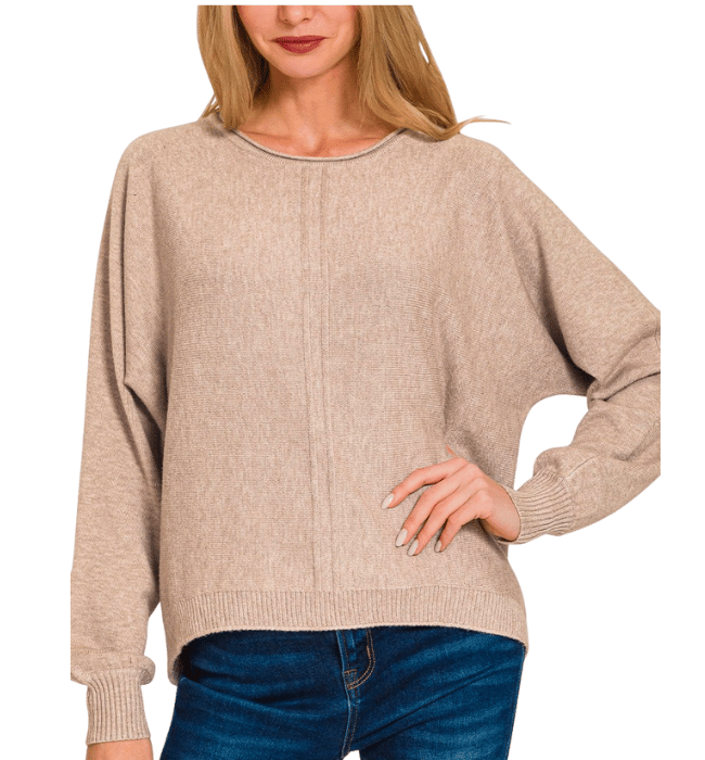 Heathered Mocha Sweater