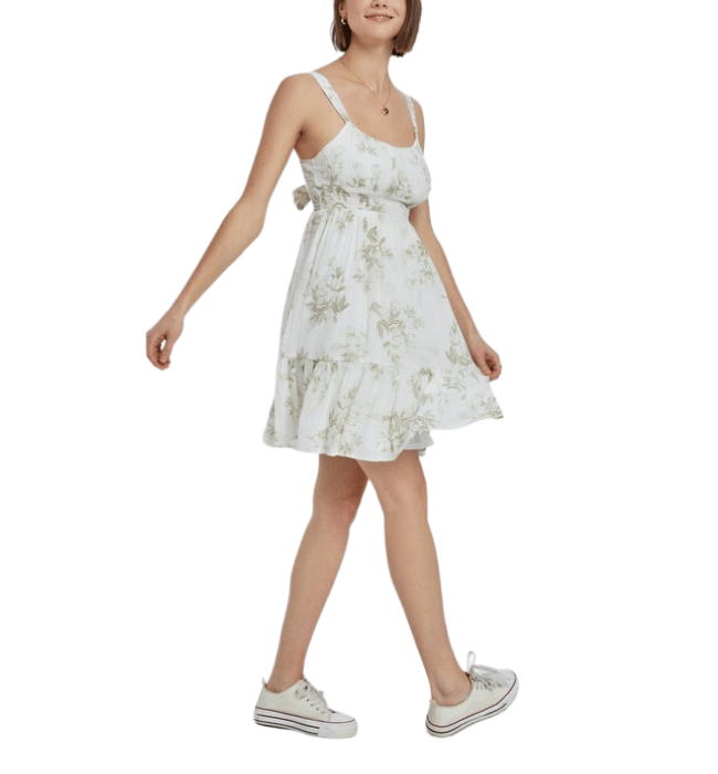Ava Printed Back Bow Mini Dress