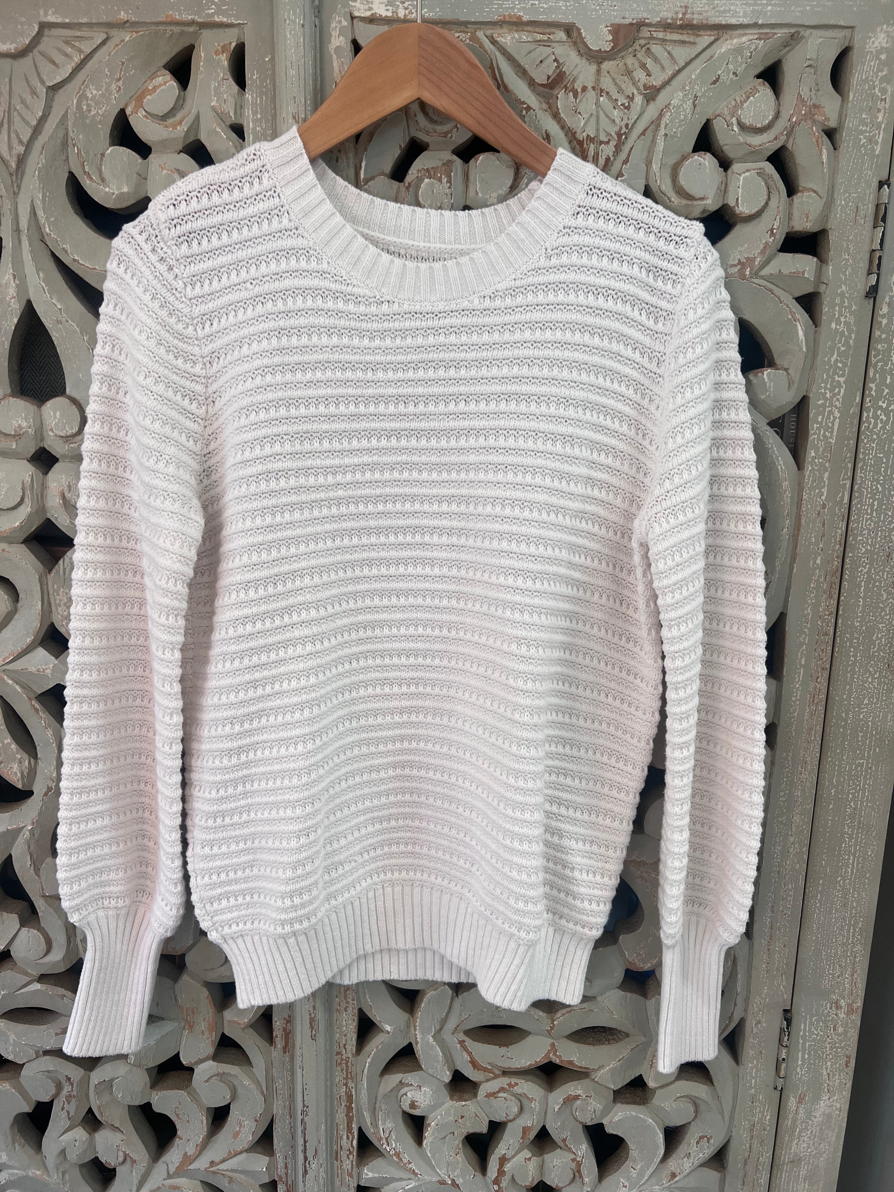 Ivory Loft Sweater Size XS (RESTYLE)