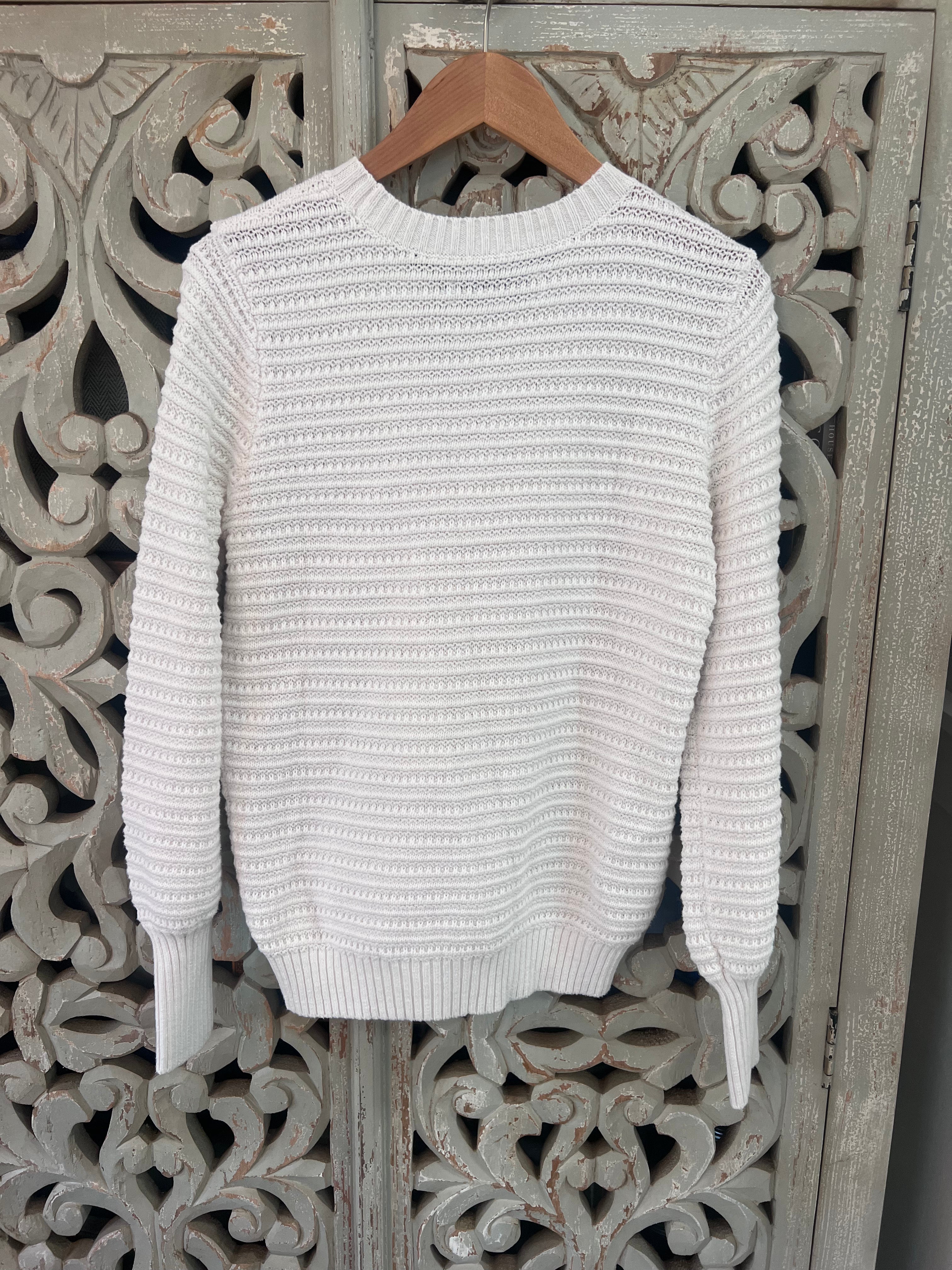 Ivory Loft Sweater Size XS (RESTYLE)