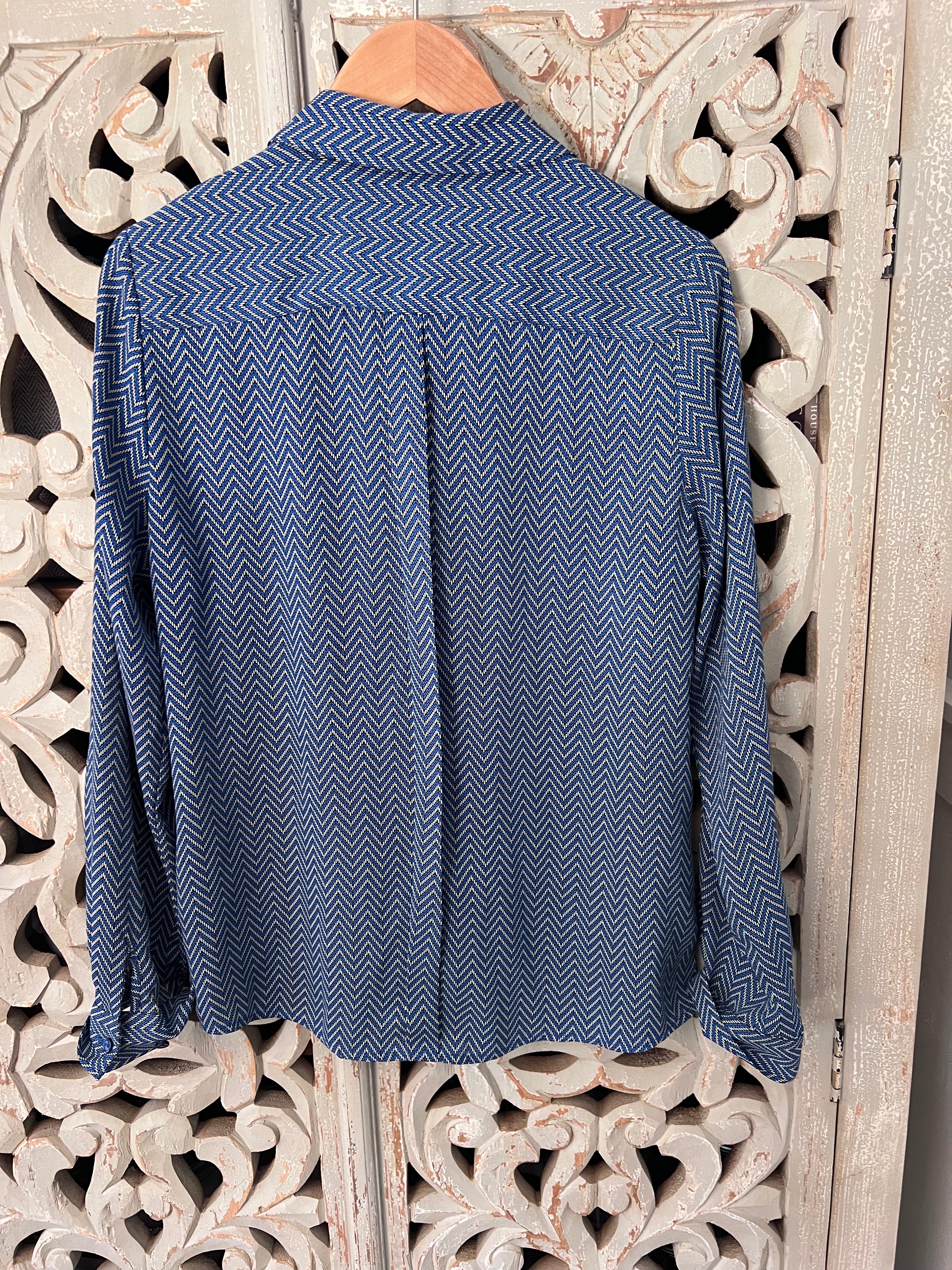 The Limited Blue Blouse Size M (RESTYLE)