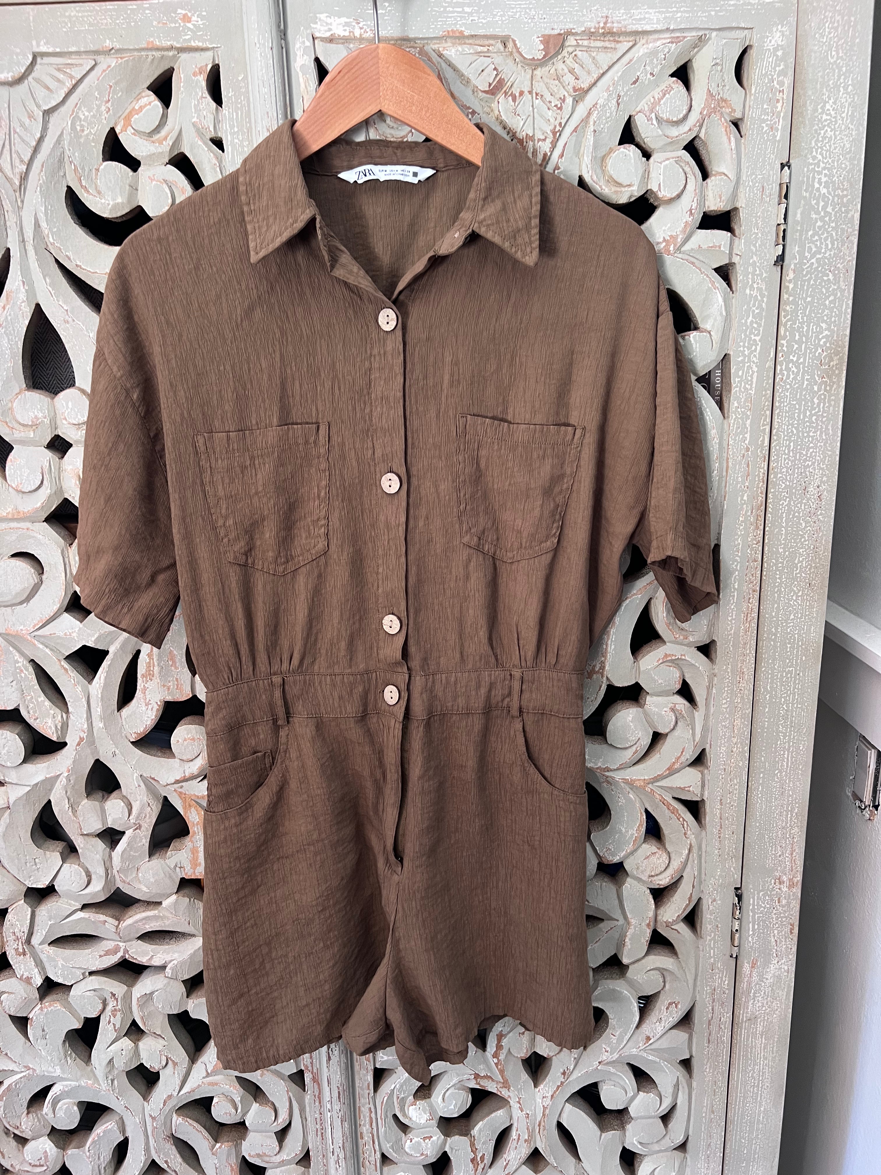 ZARA Safari Romper Size M (RESTYLE)