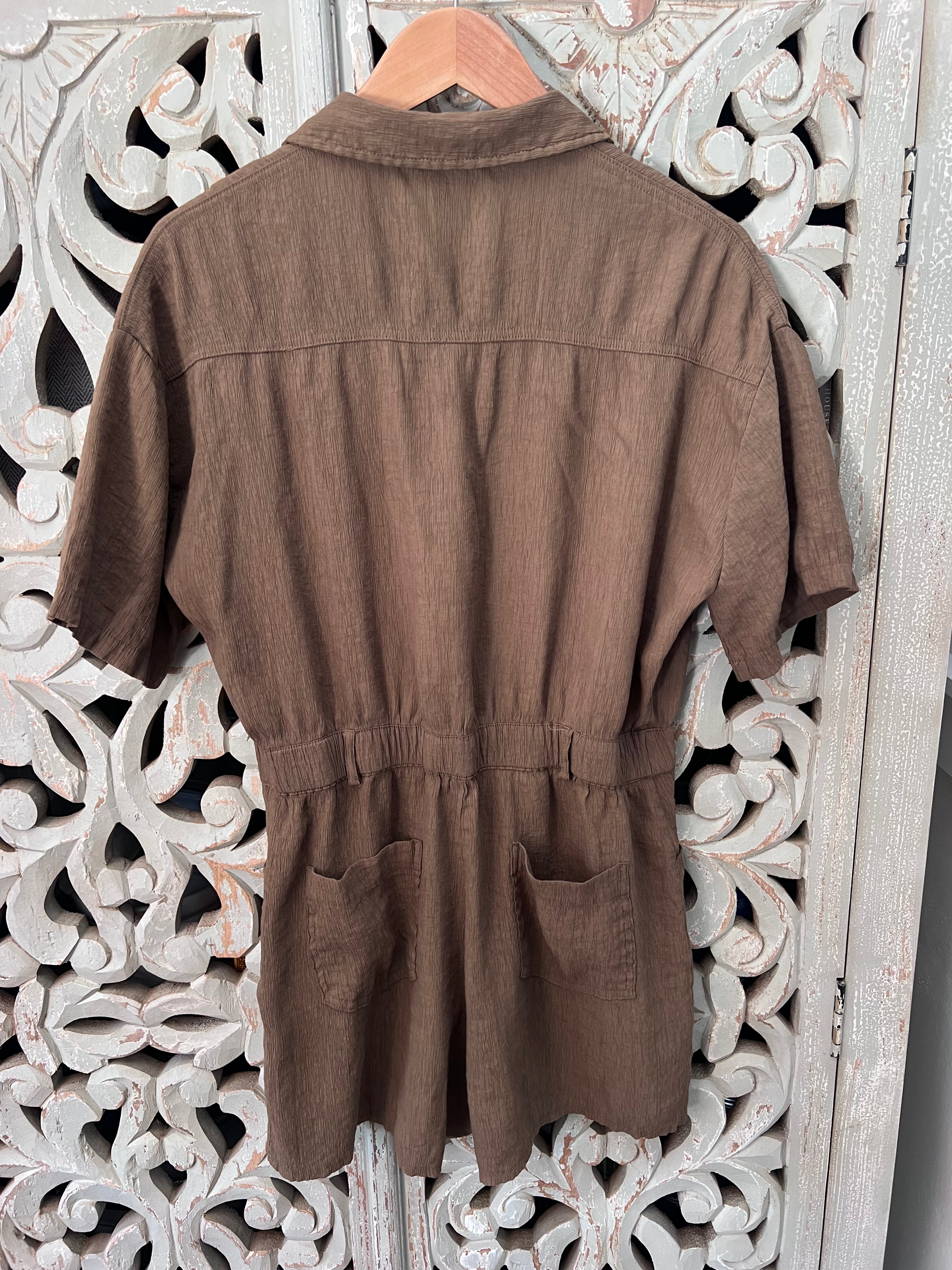 ZARA Safari Romper Size M (RESTYLE)