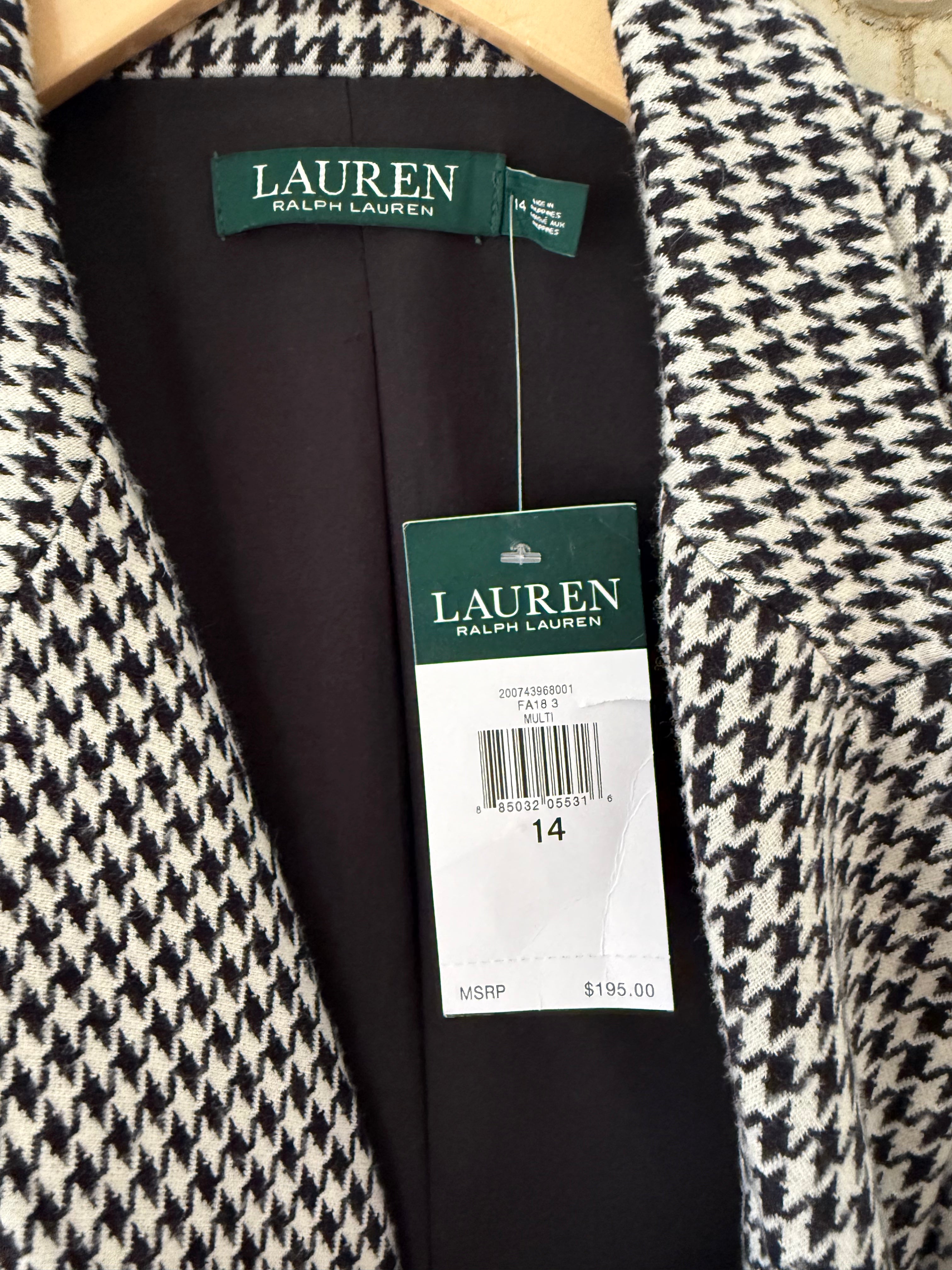 Ralph Lauren Blazer, NWT Size 14 (RESTYLE)