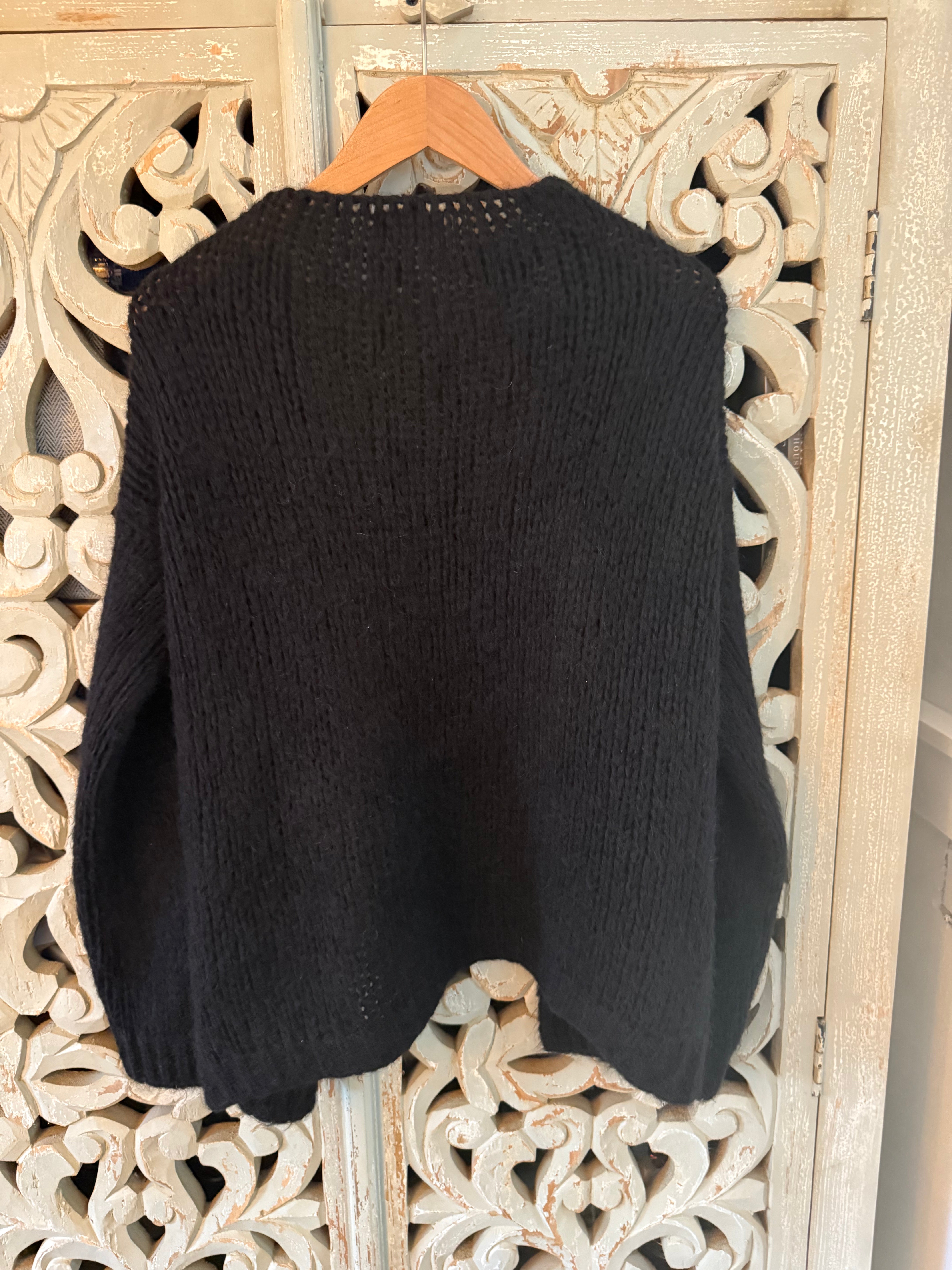 Premium Black Cardigan Size S/M (RESTYLE)