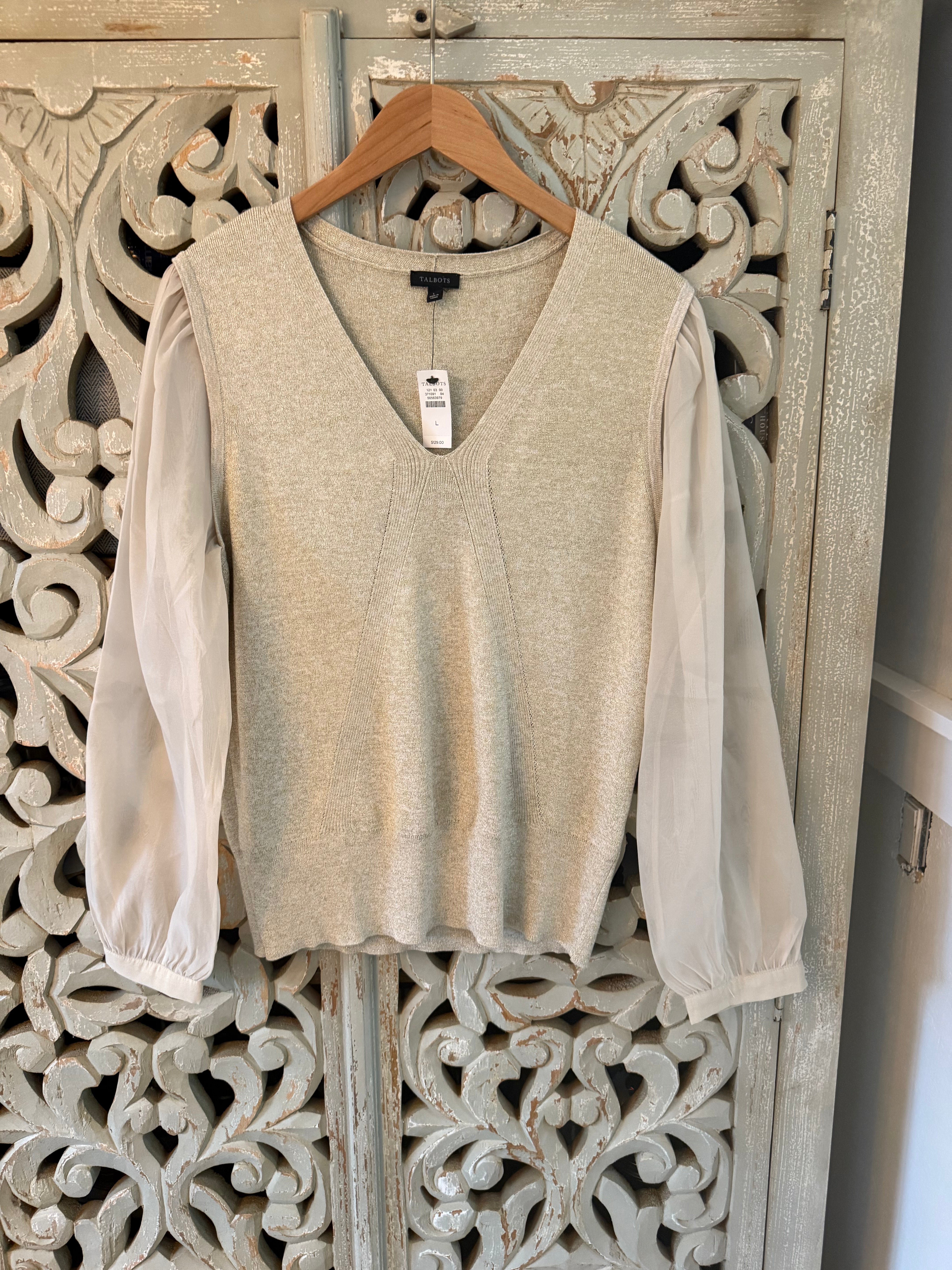 NWT Talbots Top, Size L (RESTYLE)