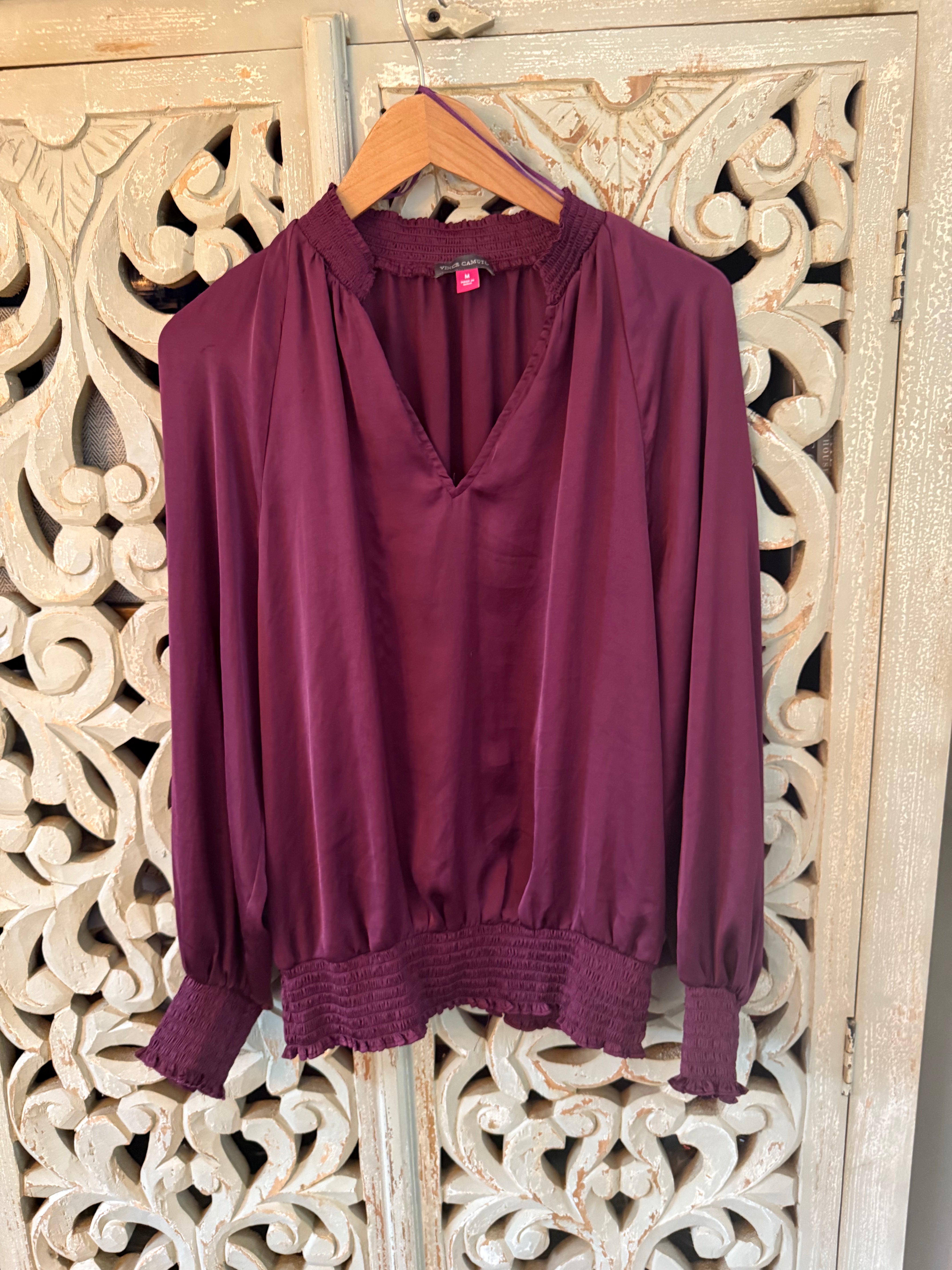 Vince Camuto Plum Top Size M (RESTYLE)