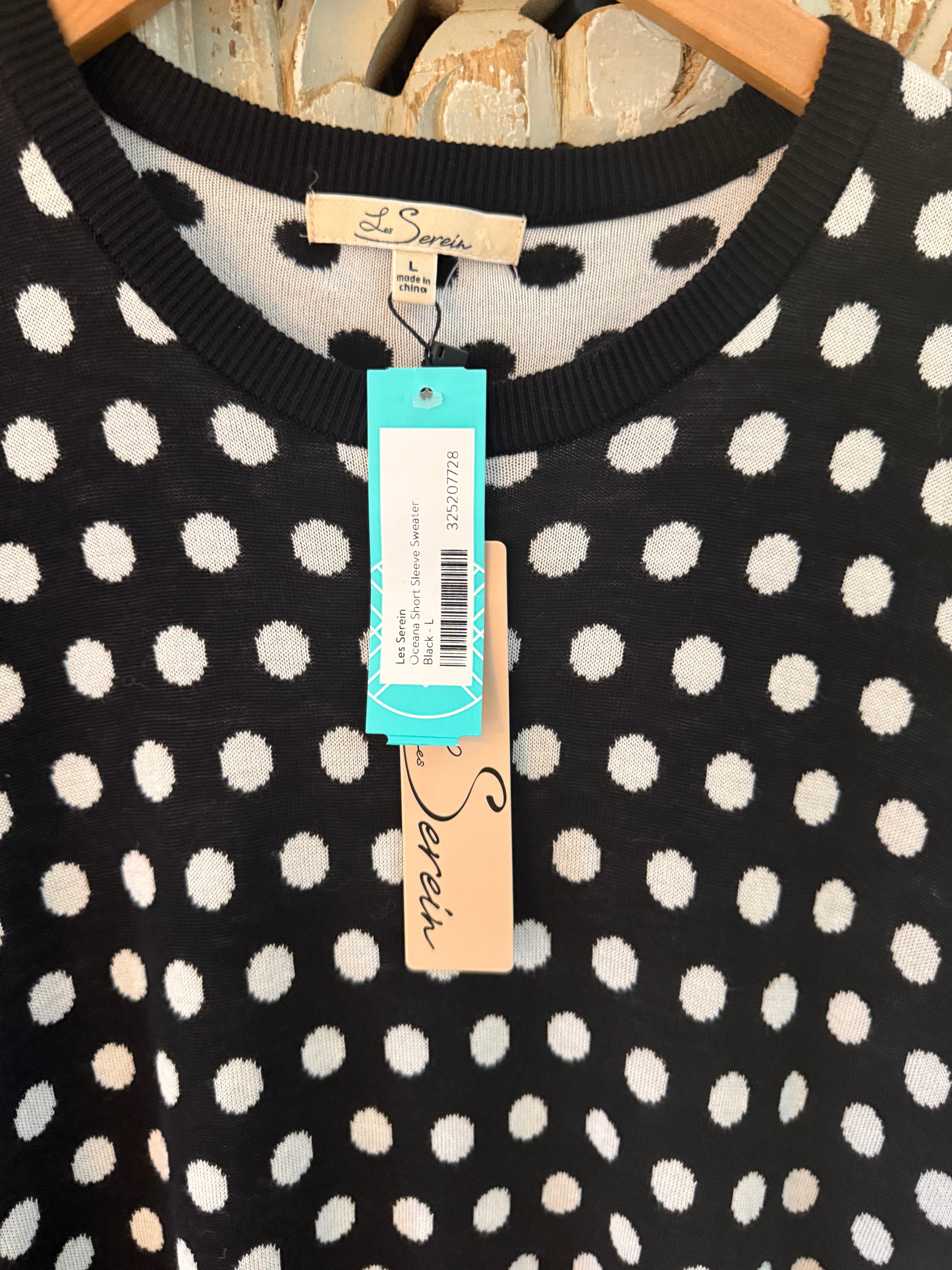 NWT Polka Dot Sweater Size L (RESTYLE)