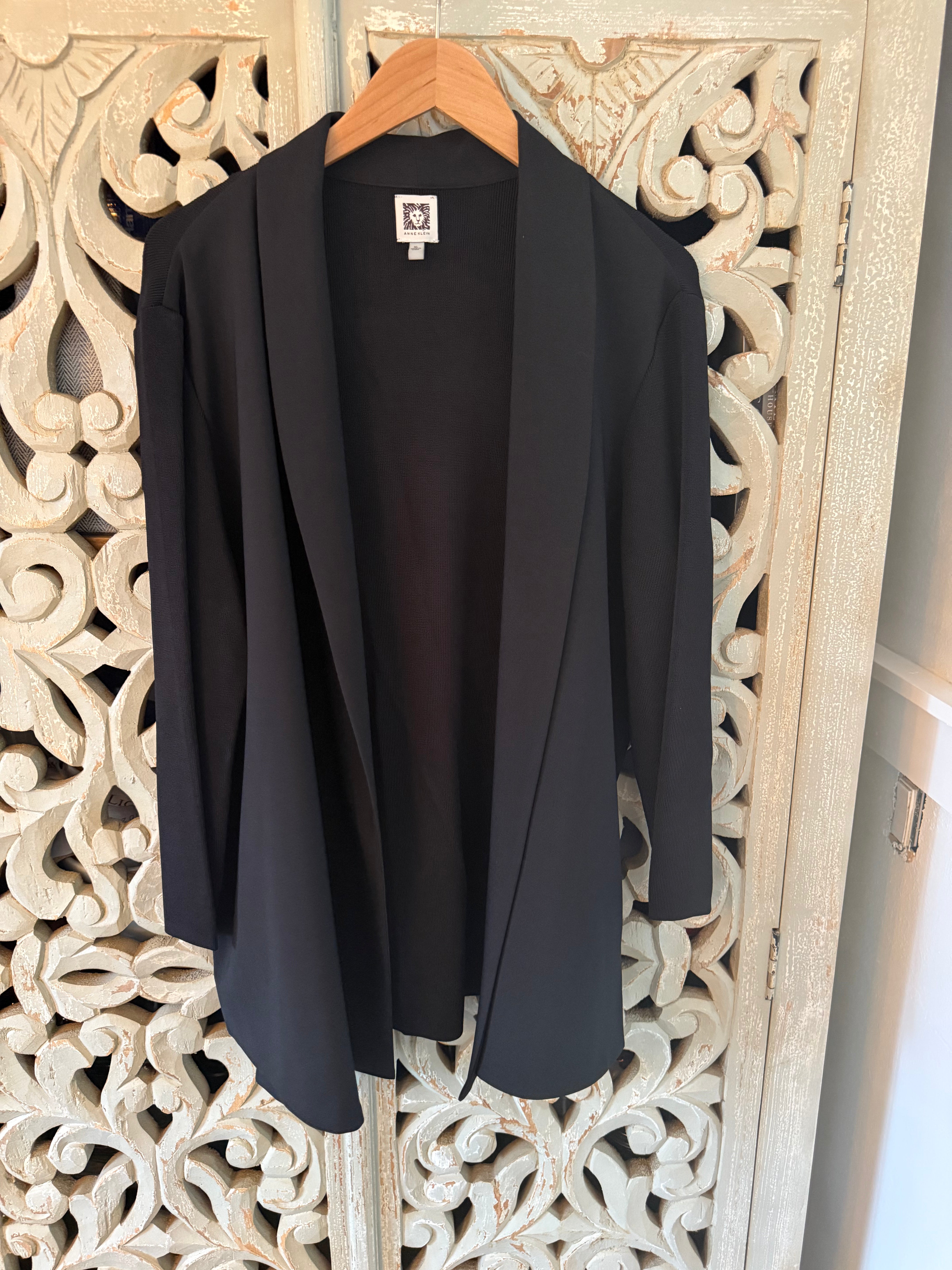 Anne Klein Black Cardigan Size XL (RESTYLE)