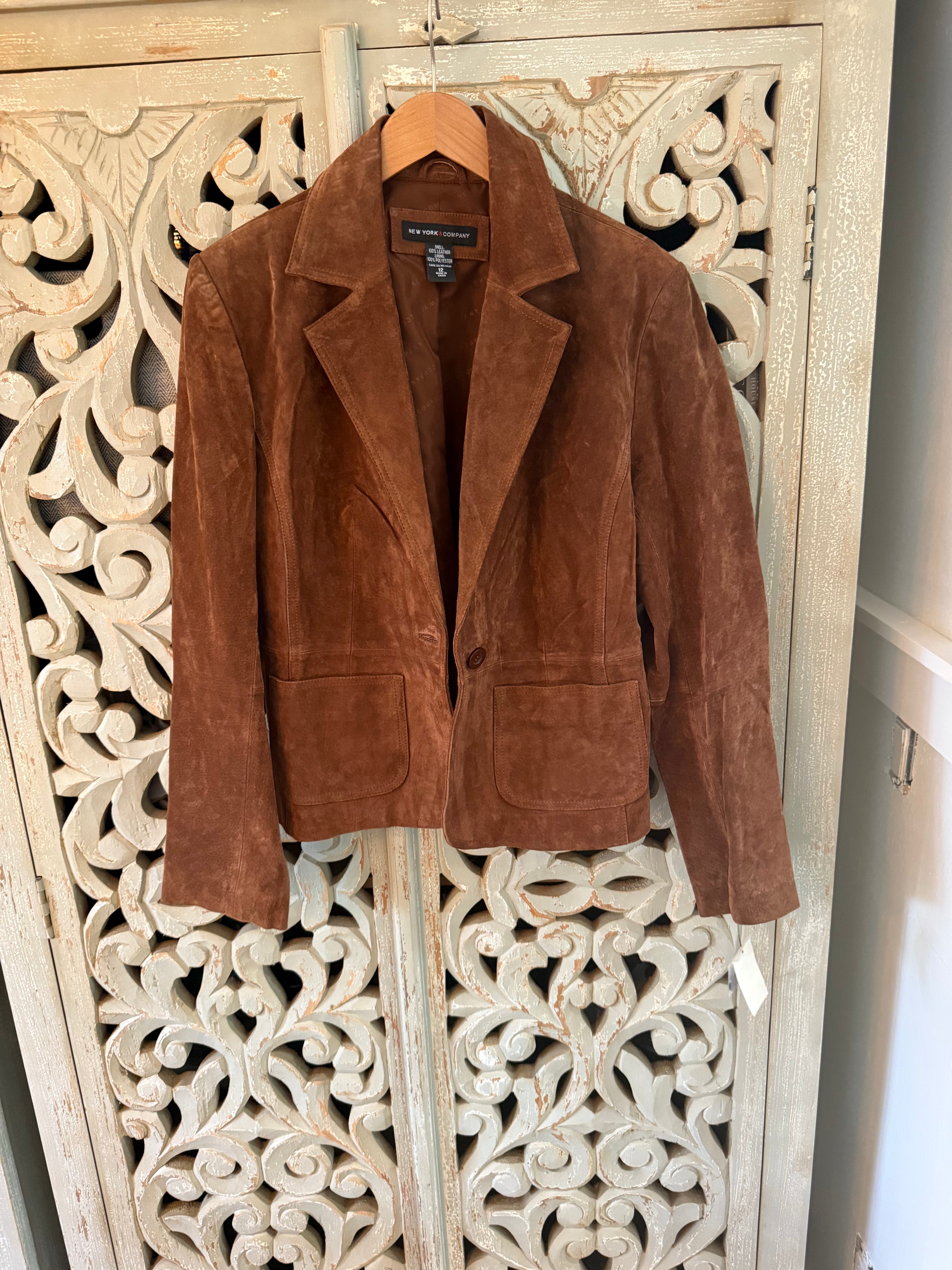 NWT Brown Suede Jacket Size 12 (RESTYLE)