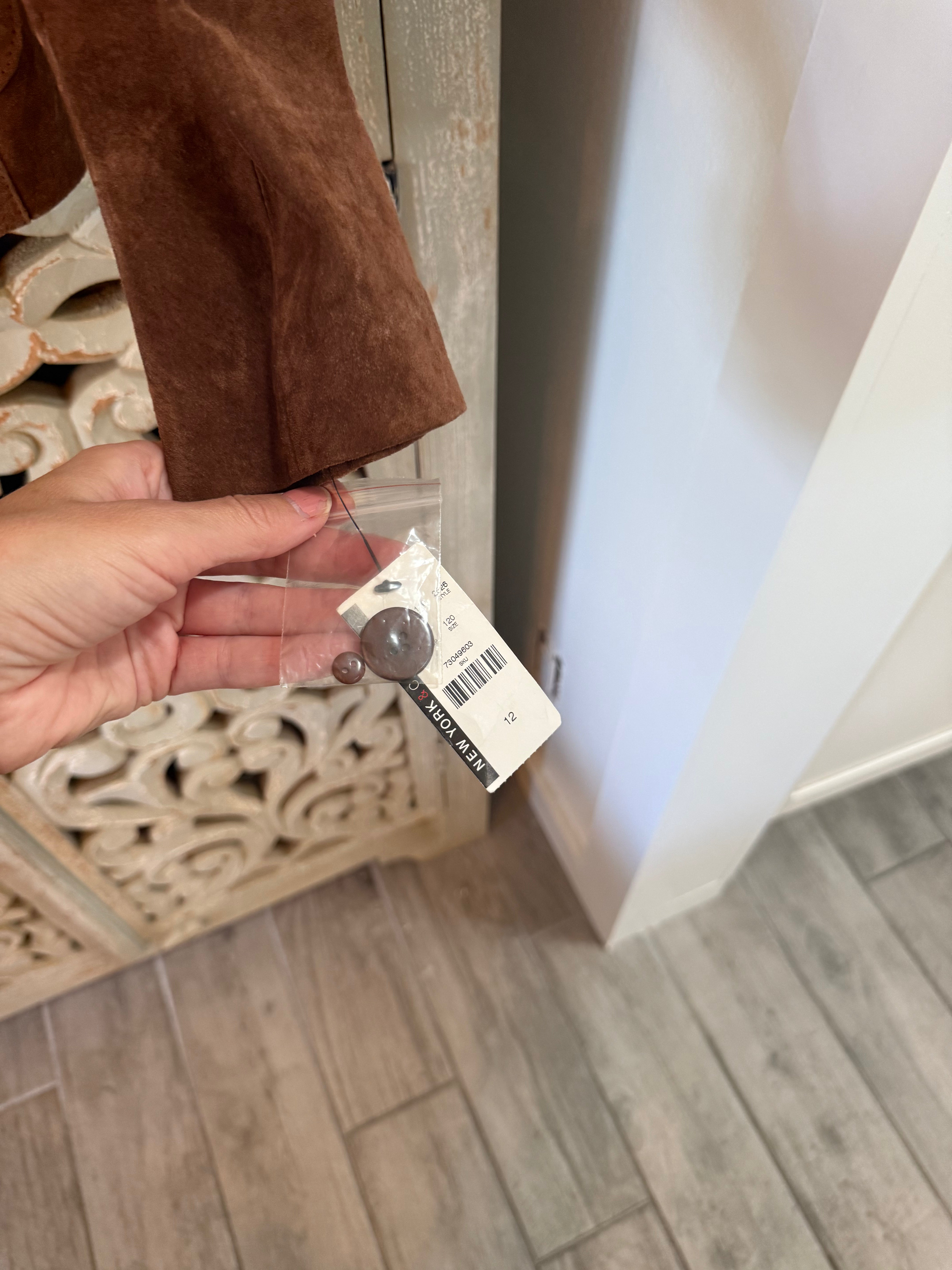 NWT Brown Suede Jacket Size 12 (RESTYLE)