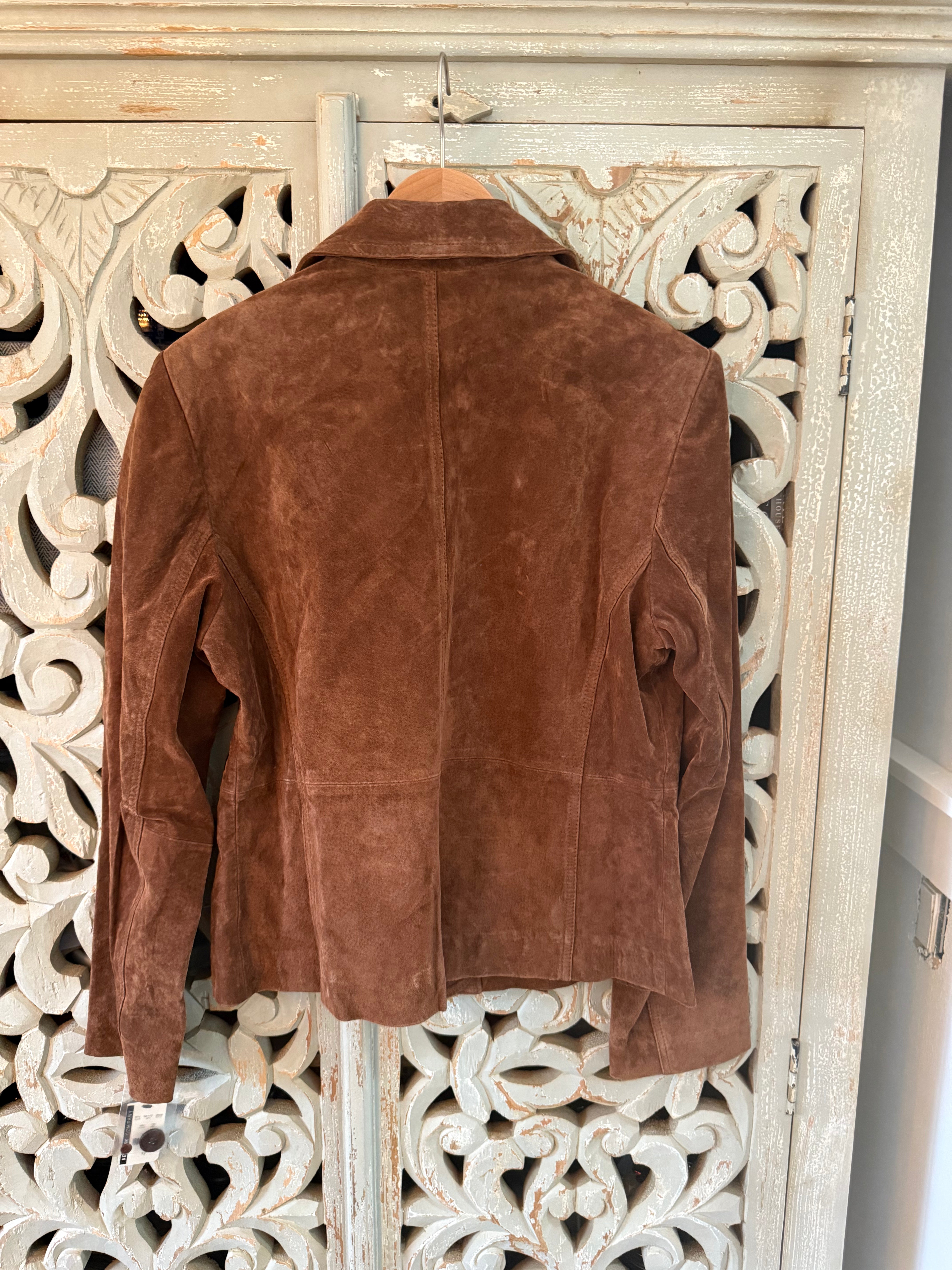 NWT Brown Suede Jacket Size 12 (RESTYLE)