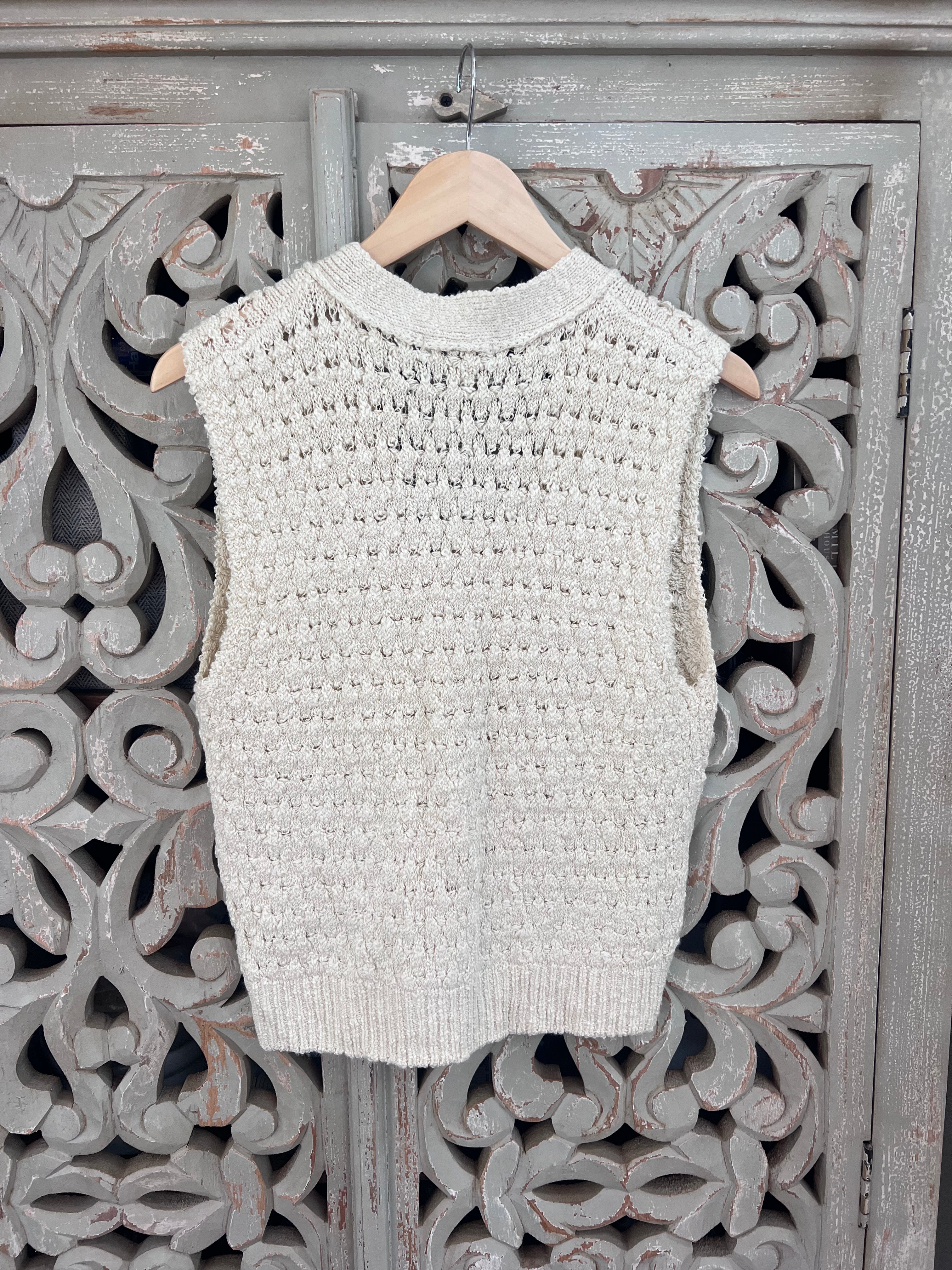 Miou Muse Cream Vest/Tank Size L (RESTYLE)