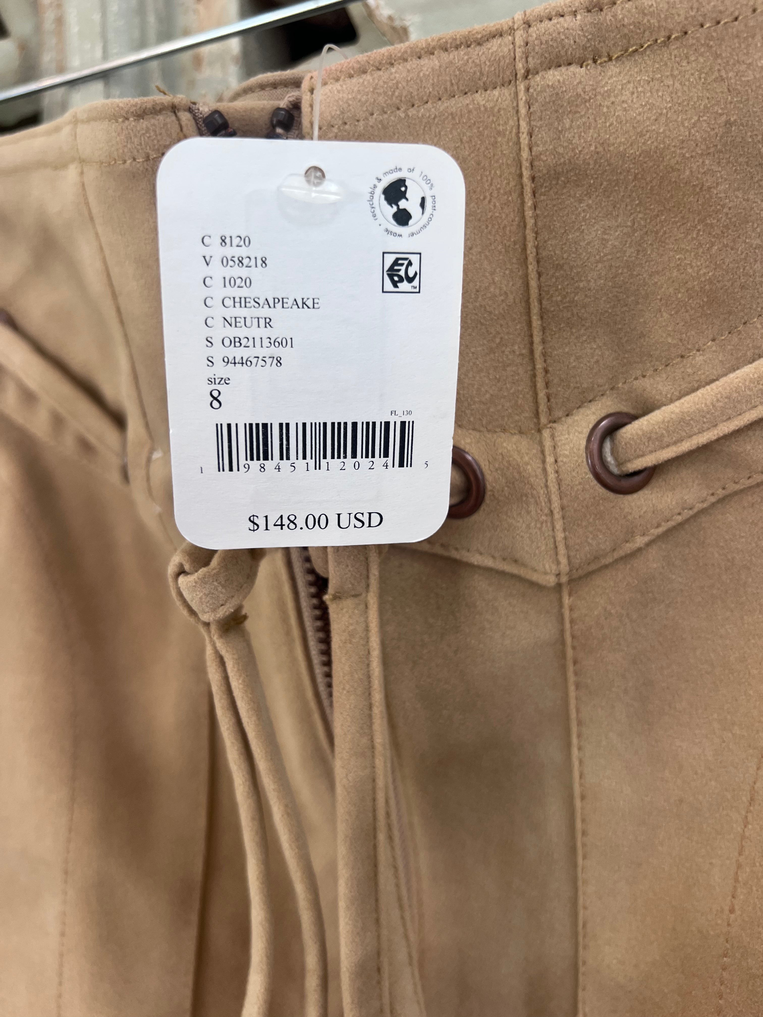 FREE PEOPLE Suede Skirt Size 8 (RESTYLE)
