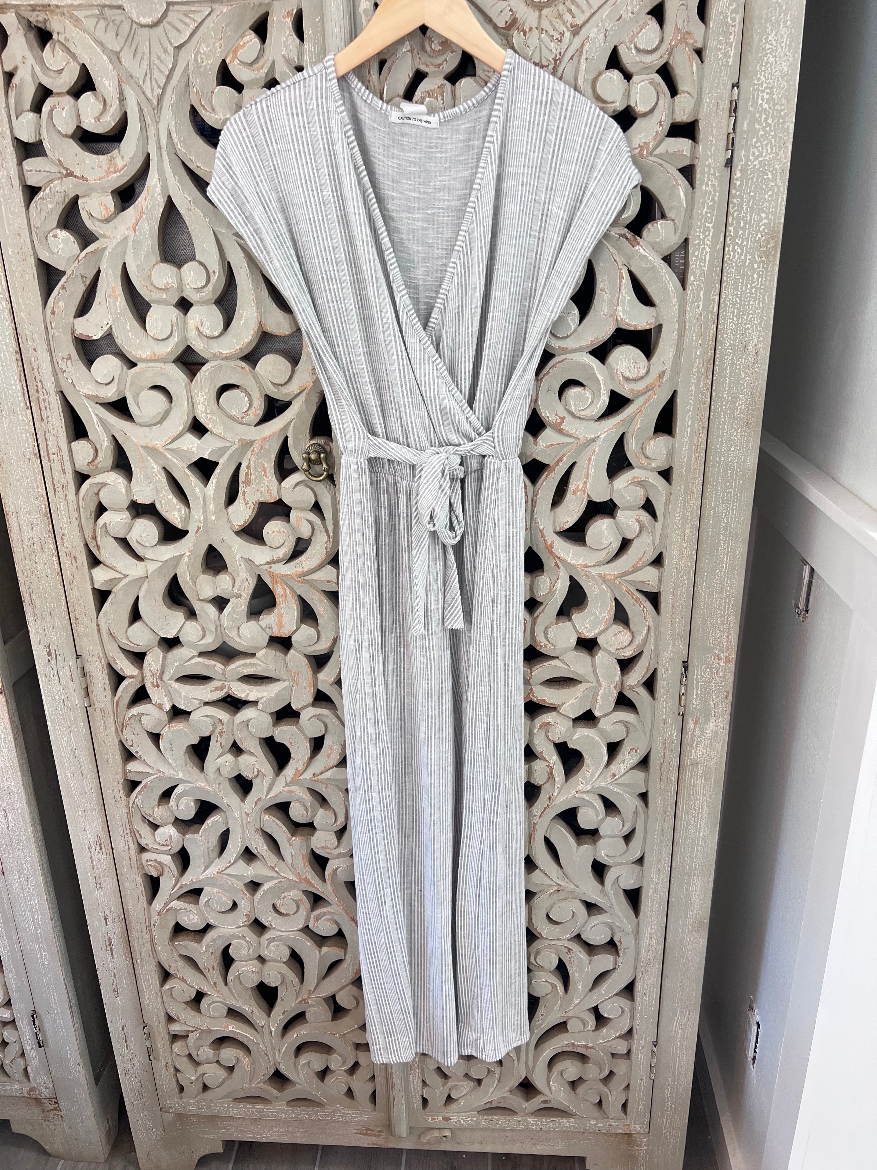 Soft Gray Jumpsuit Size L (RESTYLE)