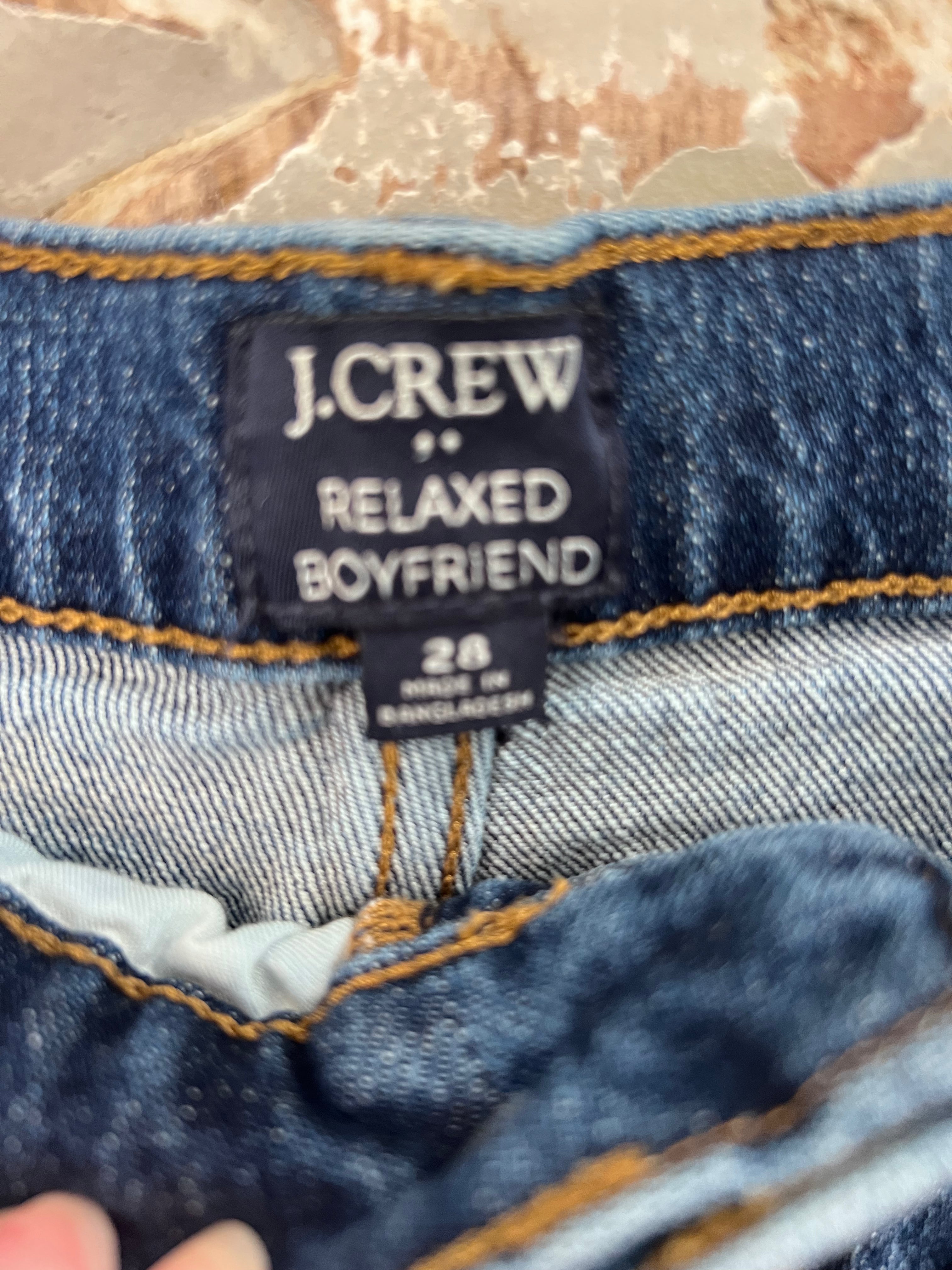 J Crew Relaxed Jeans Size 28 (RESTYLE)