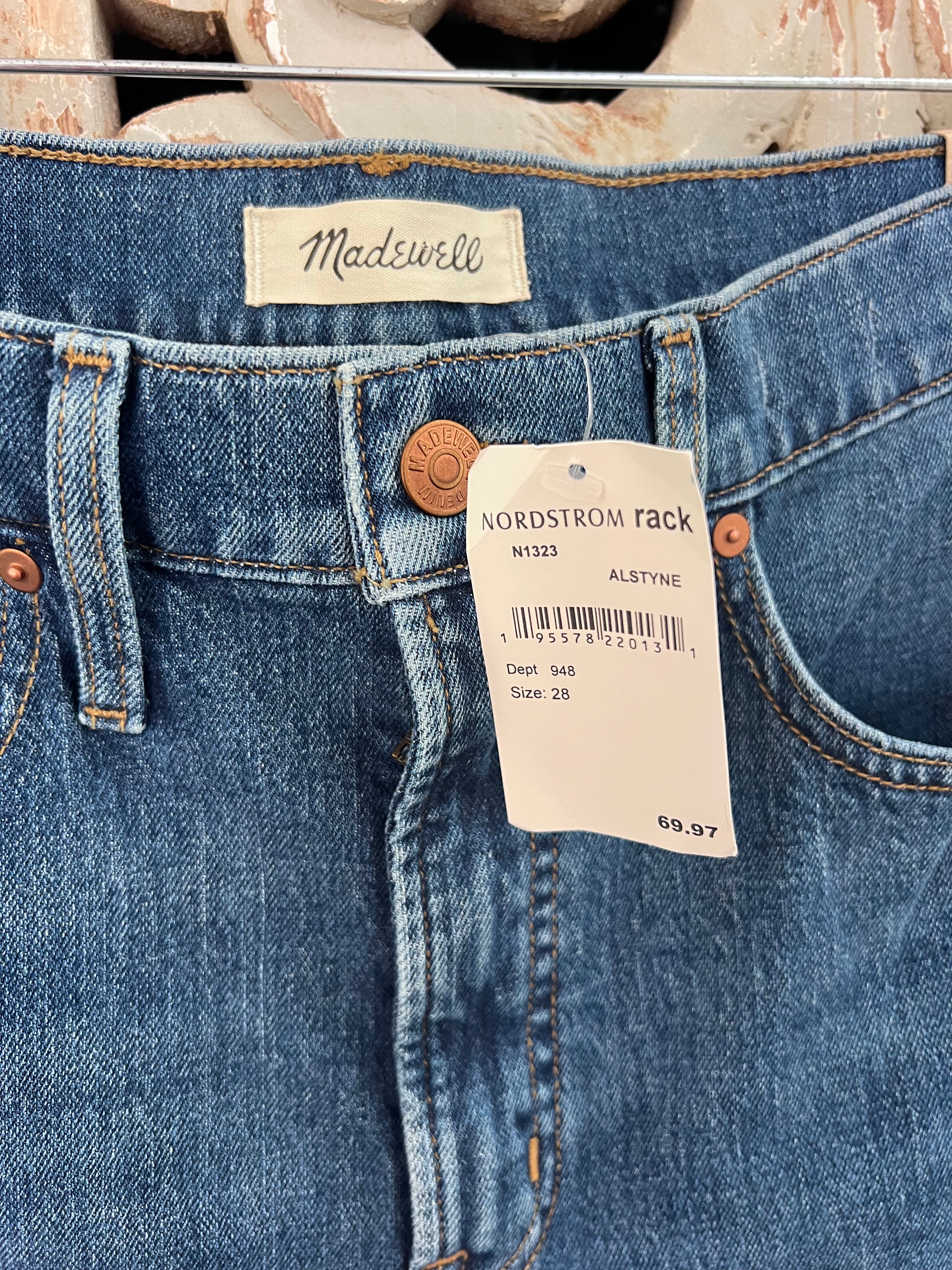 Madewell Jeans Size 28 NWT (RESTYLE)