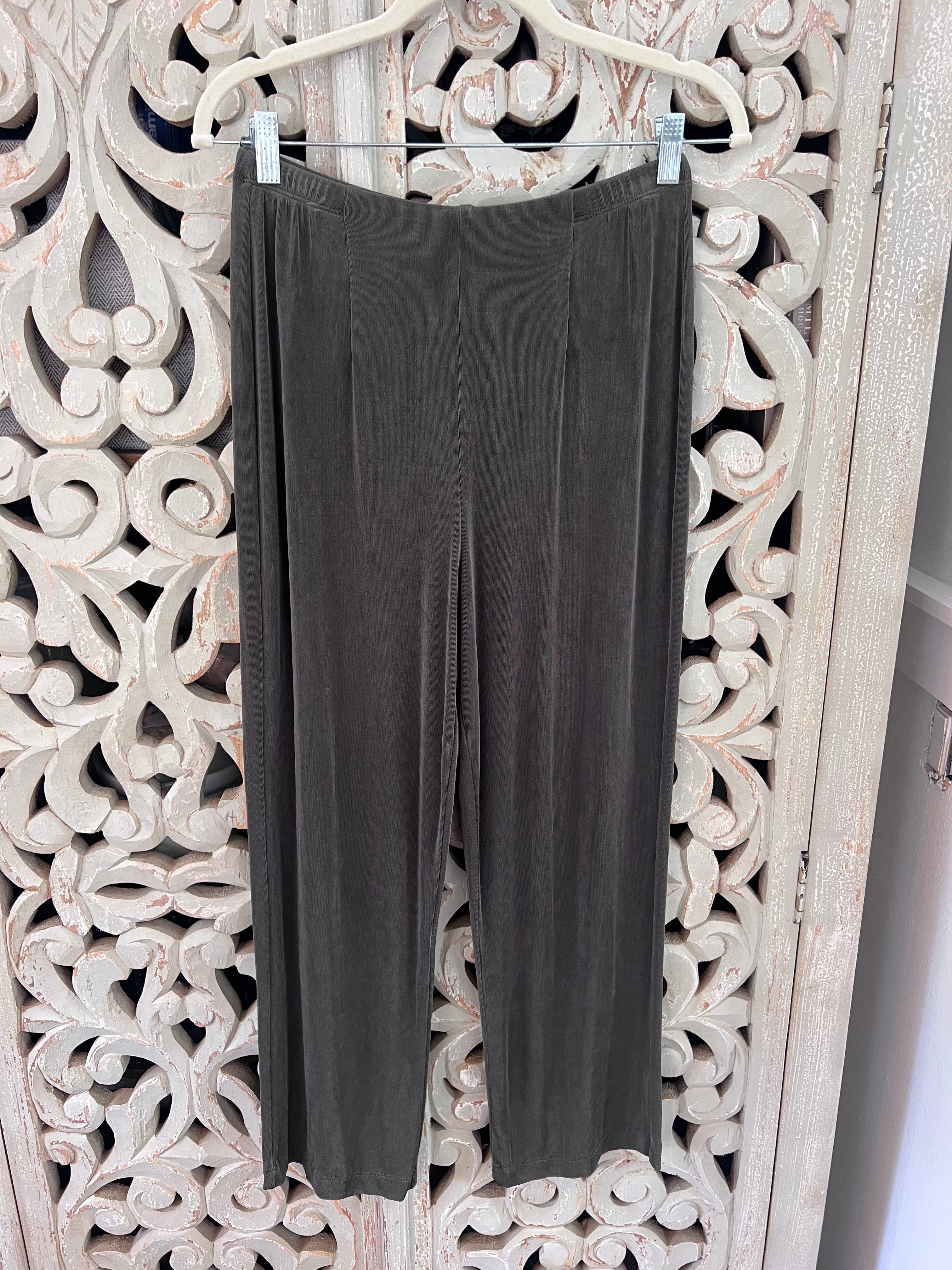 Olive Slinky Pants Size 1 (RESTYLE)