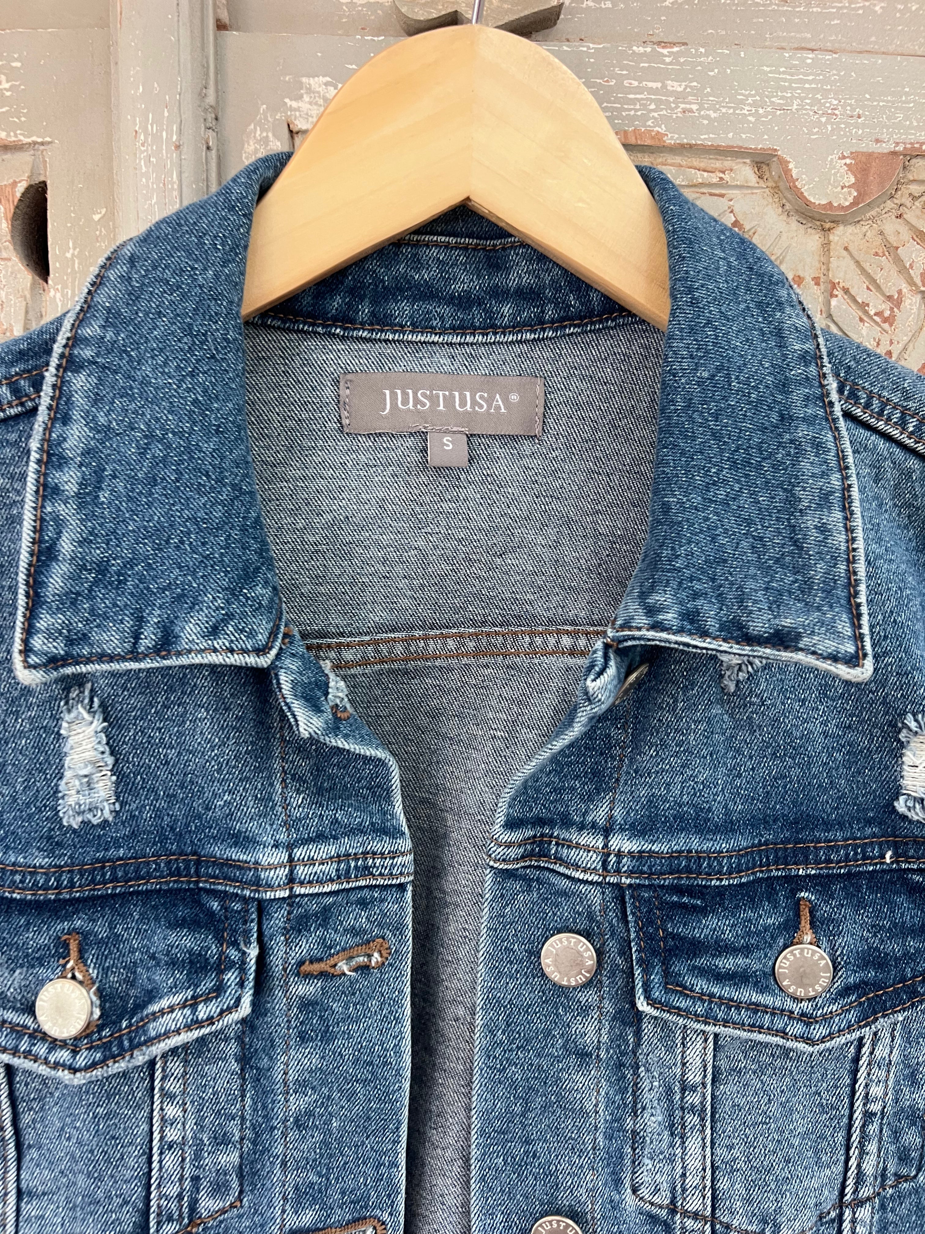 Just USA Denim Jacket Size S (RESTYLE)