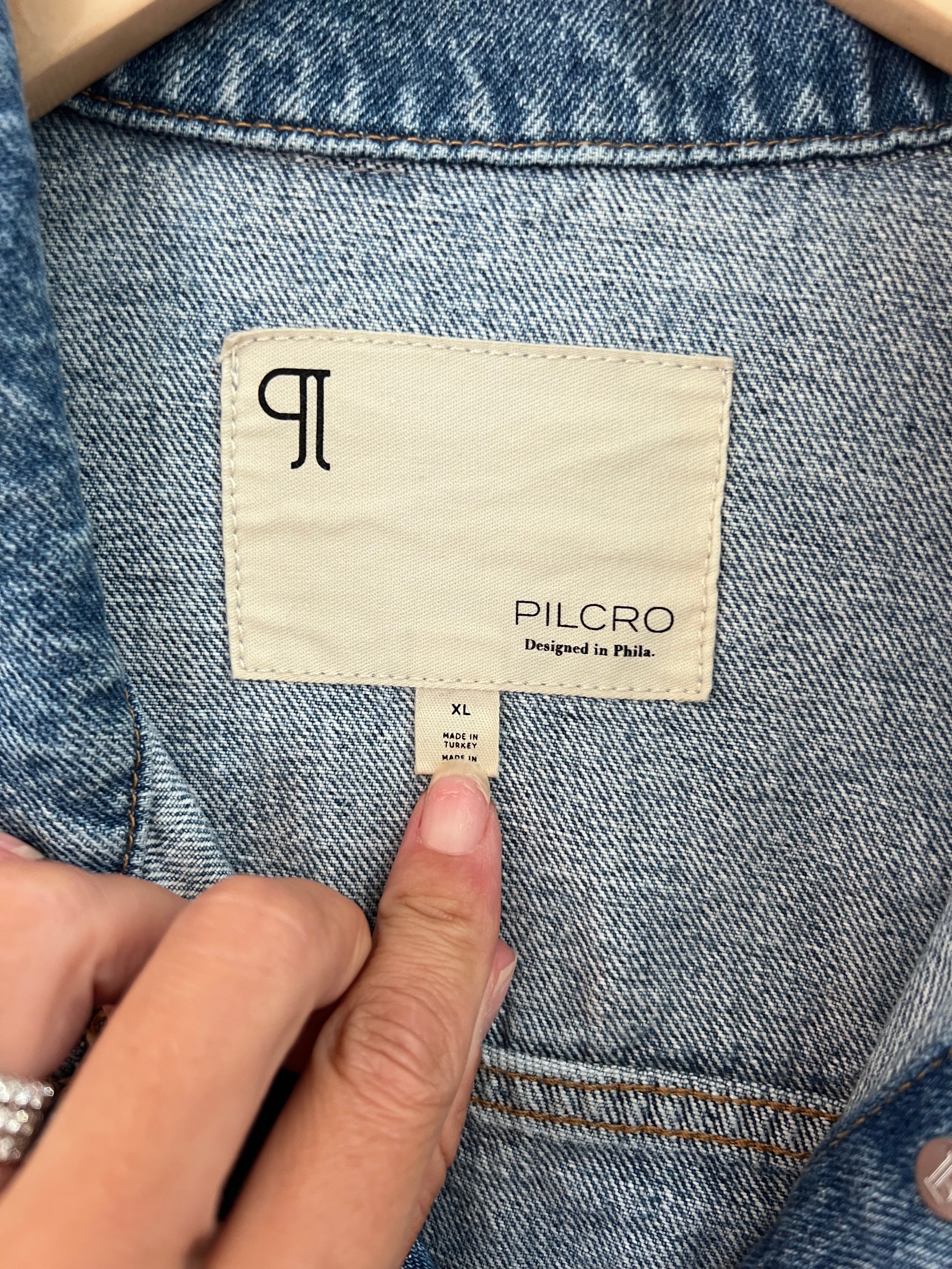Anthropologie PILCRO Denim Jacket Size XL (RESTYLE)