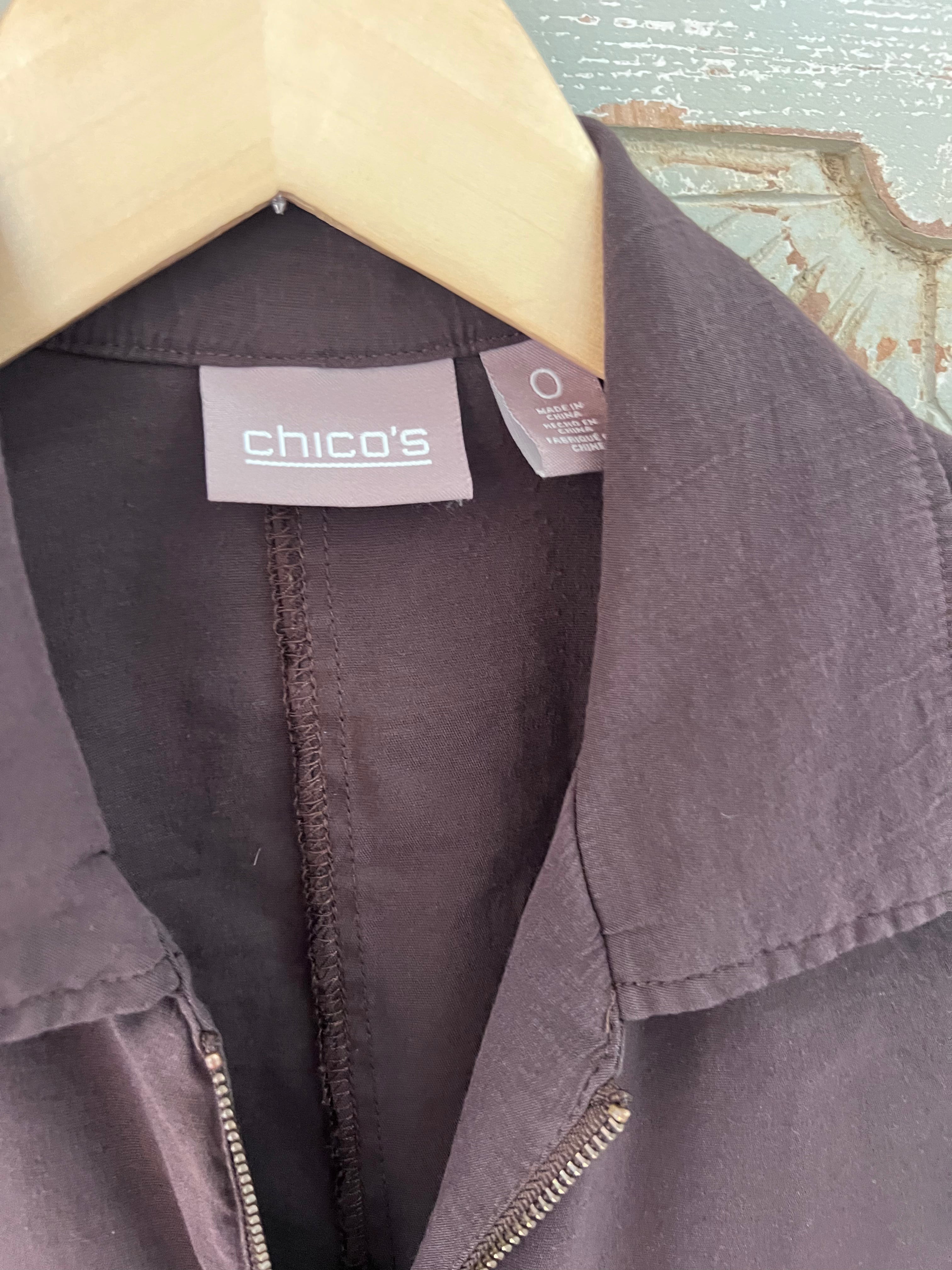 Zipper Front Vest/Top Size S (RESTYLE)