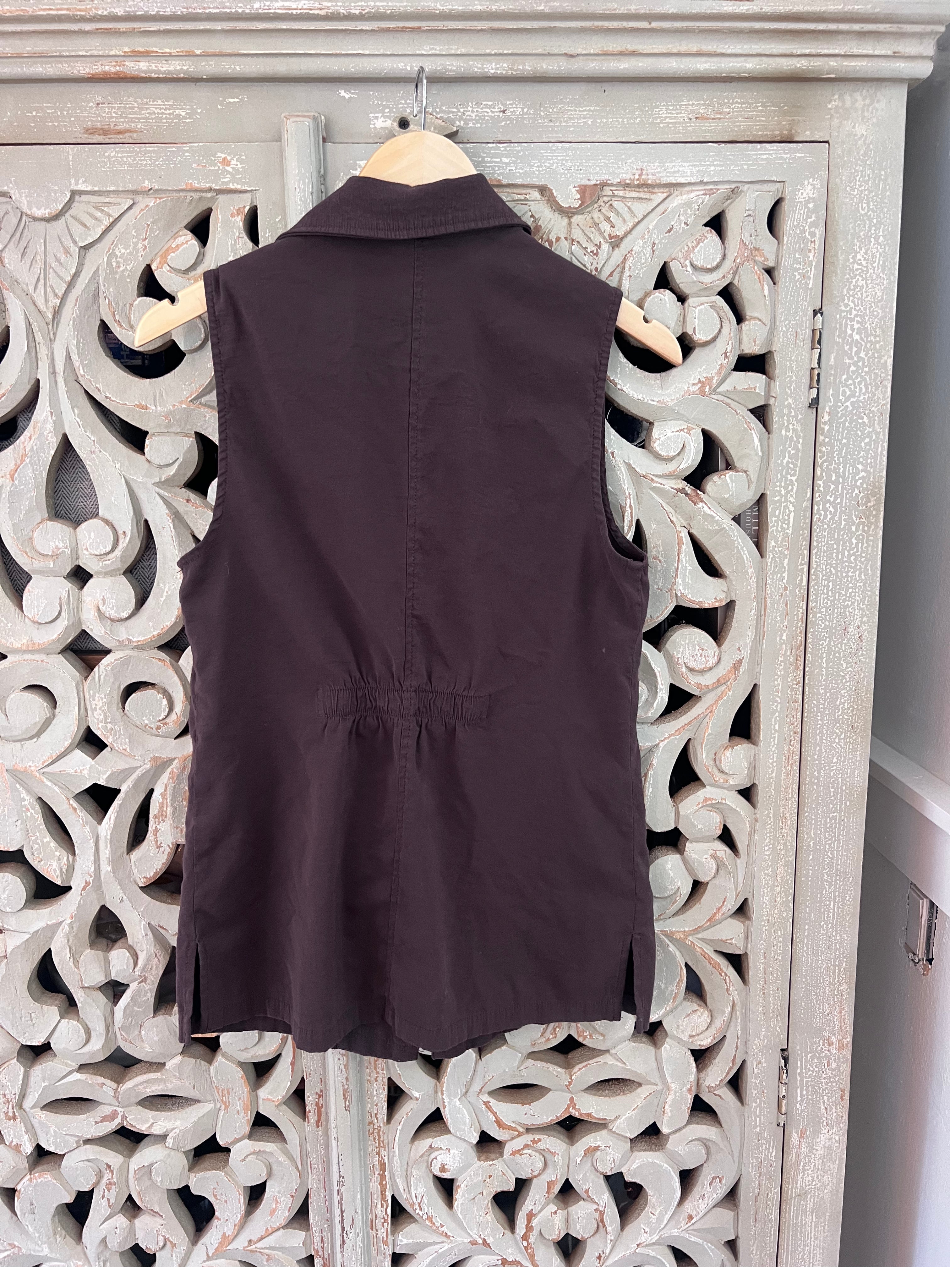 Zipper Front Vest/Top Size S (RESTYLE)