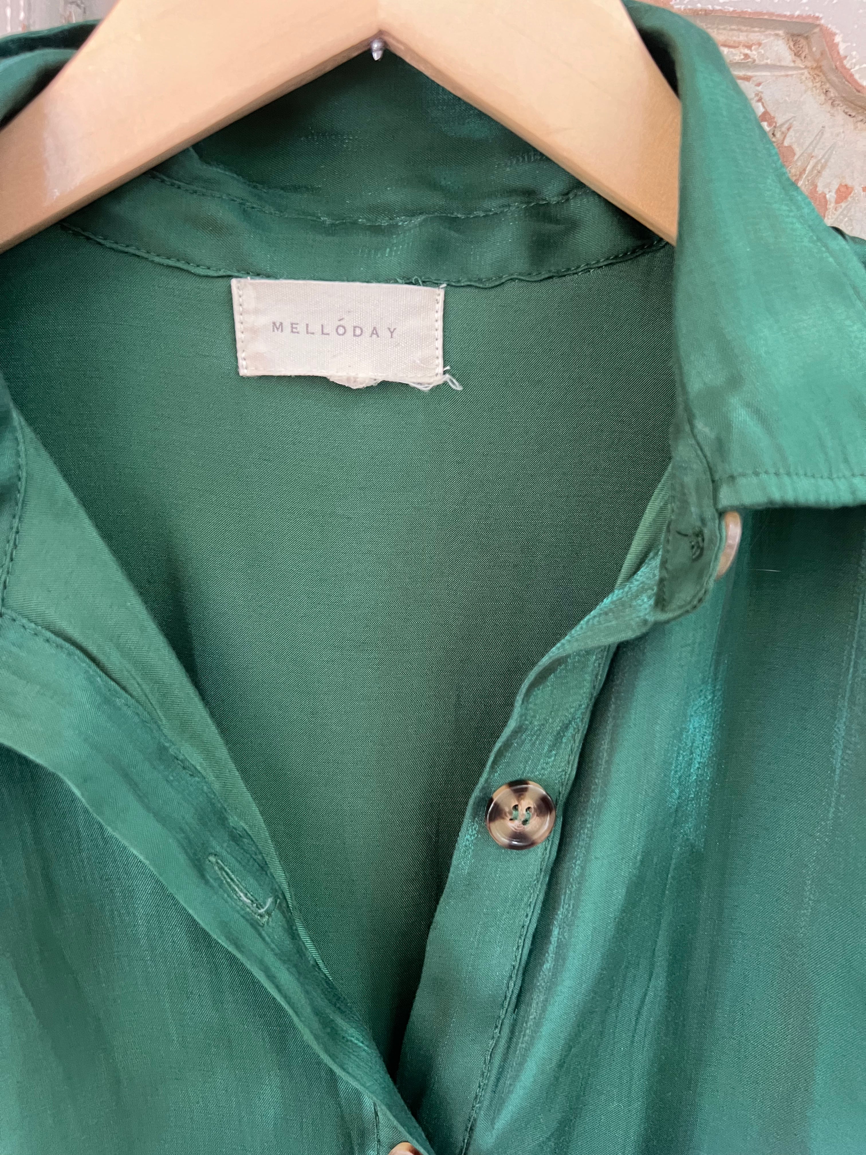Green Midi Dress Size S (RESTYLE)
