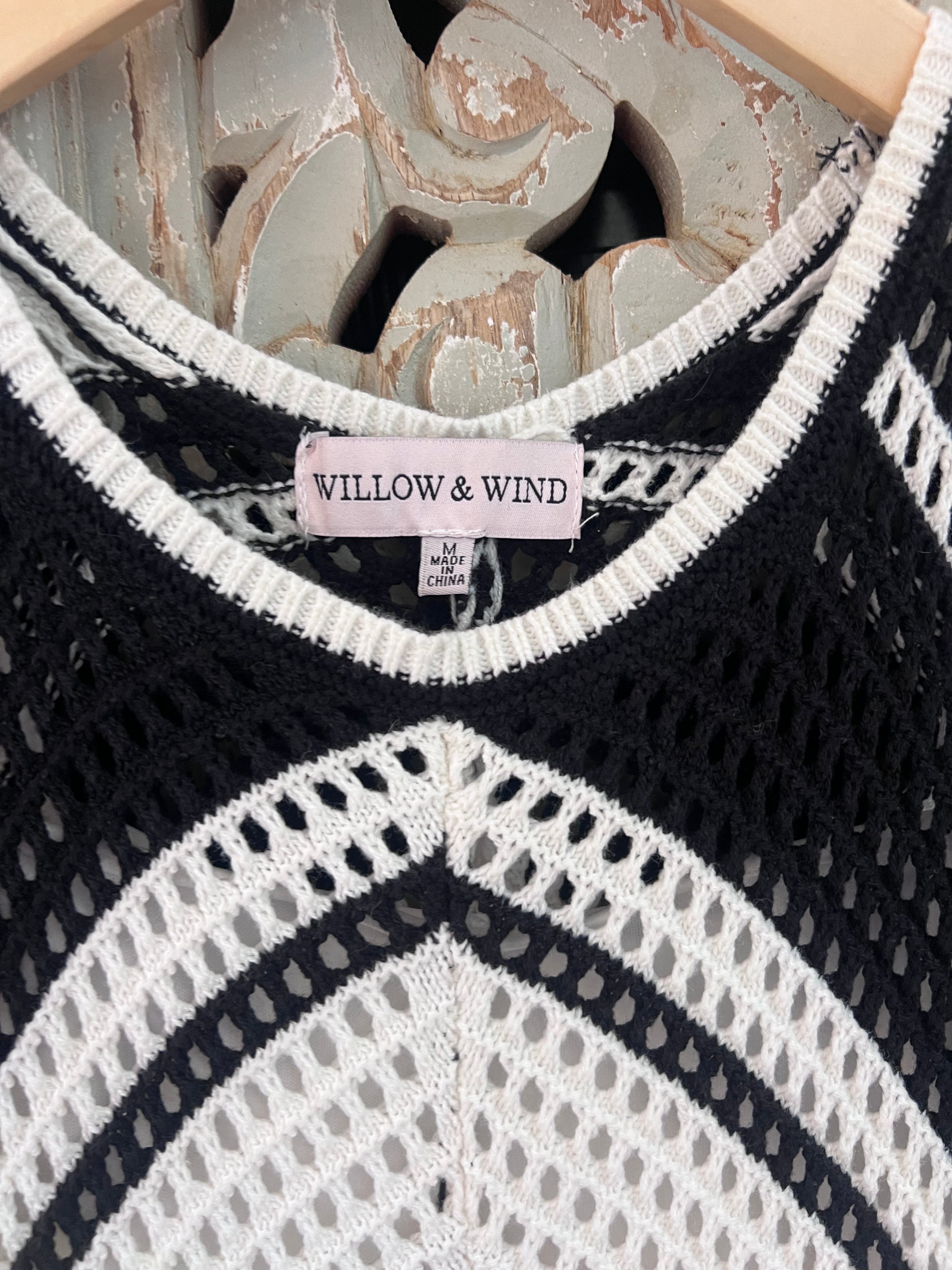 Black + White Dress Size M (RESTYLE)