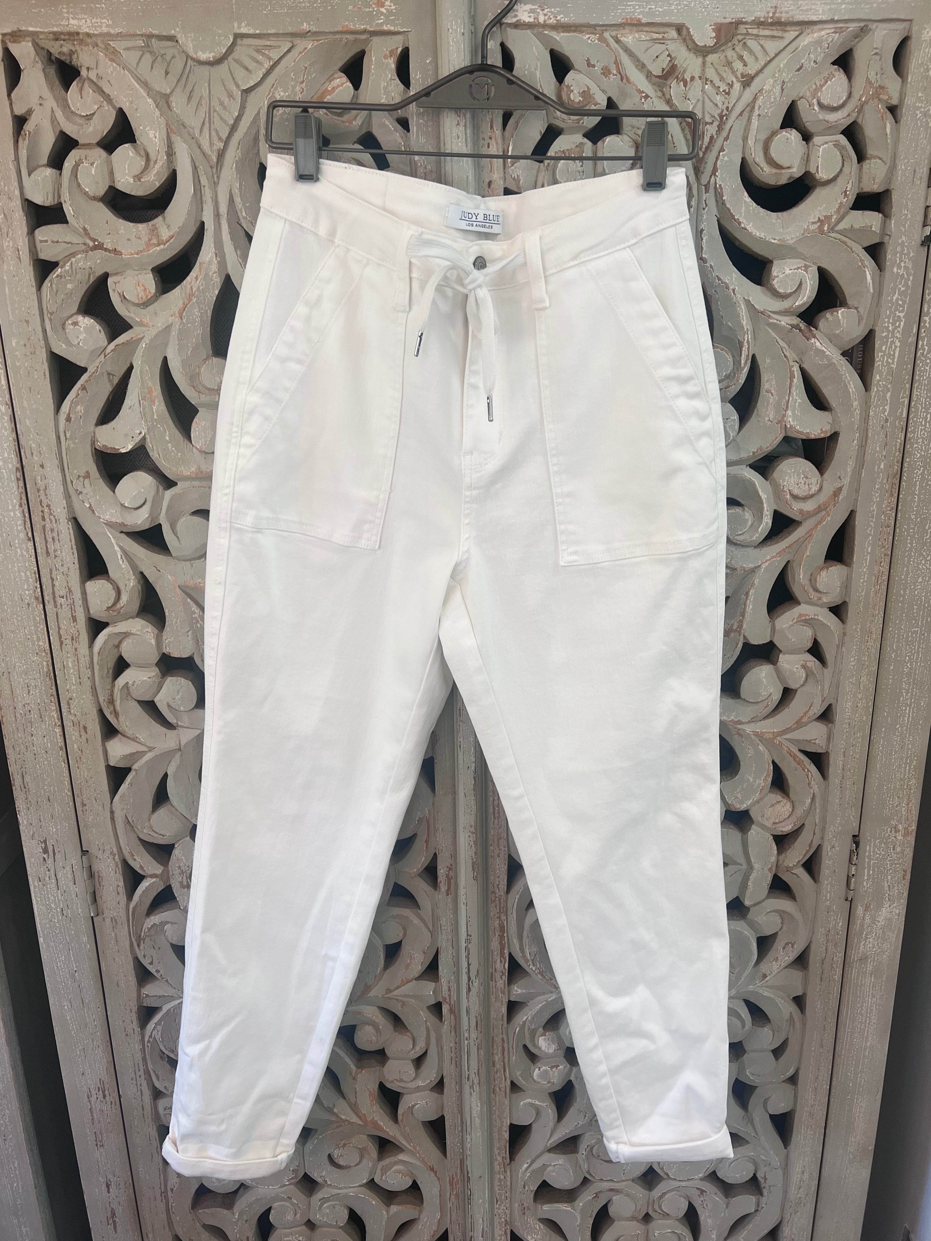 Judy Blue White Jeans Size 7/28 (RESTYLE)