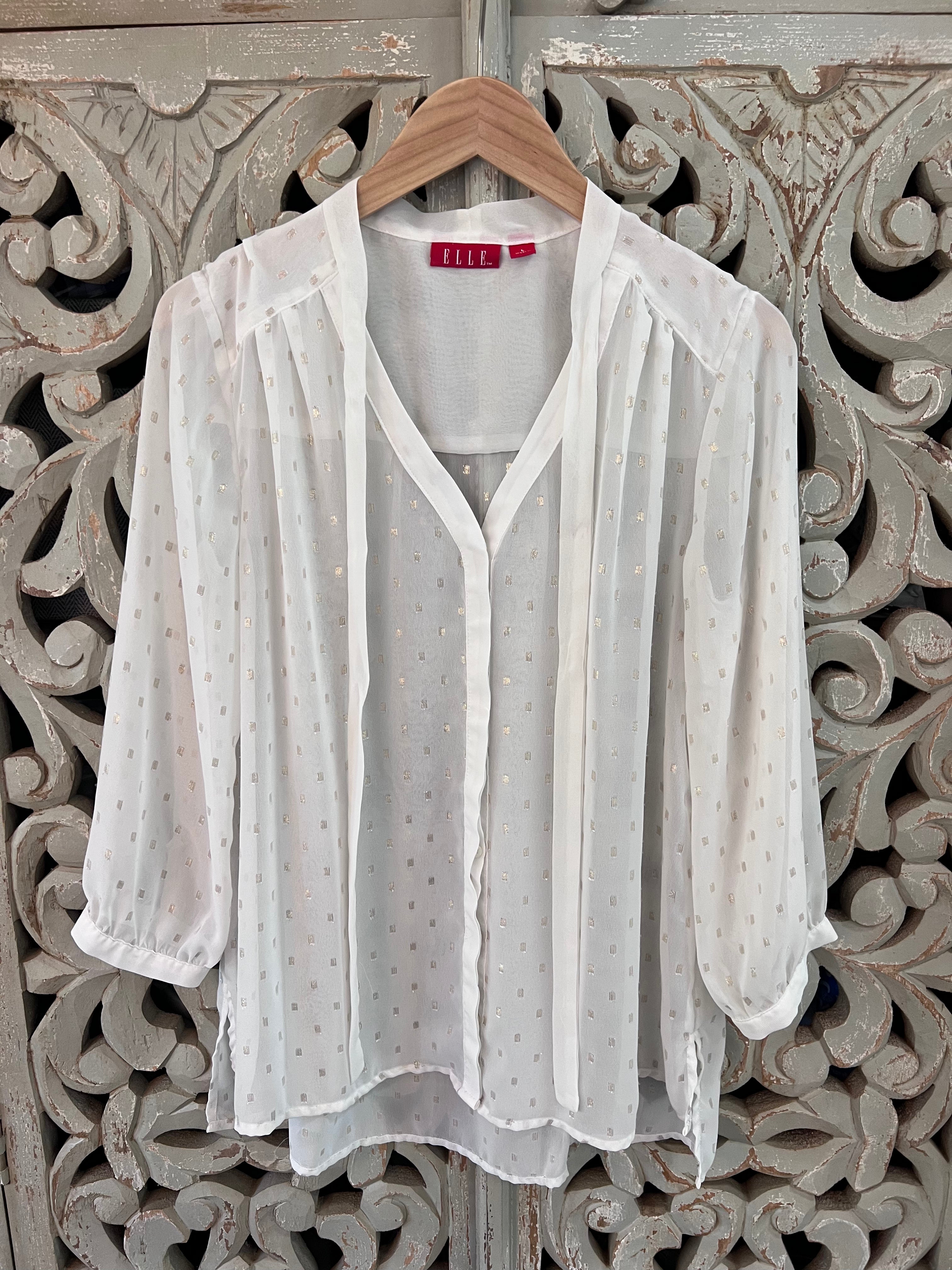 ELLE Ivory Blouse L (RESTYLE)