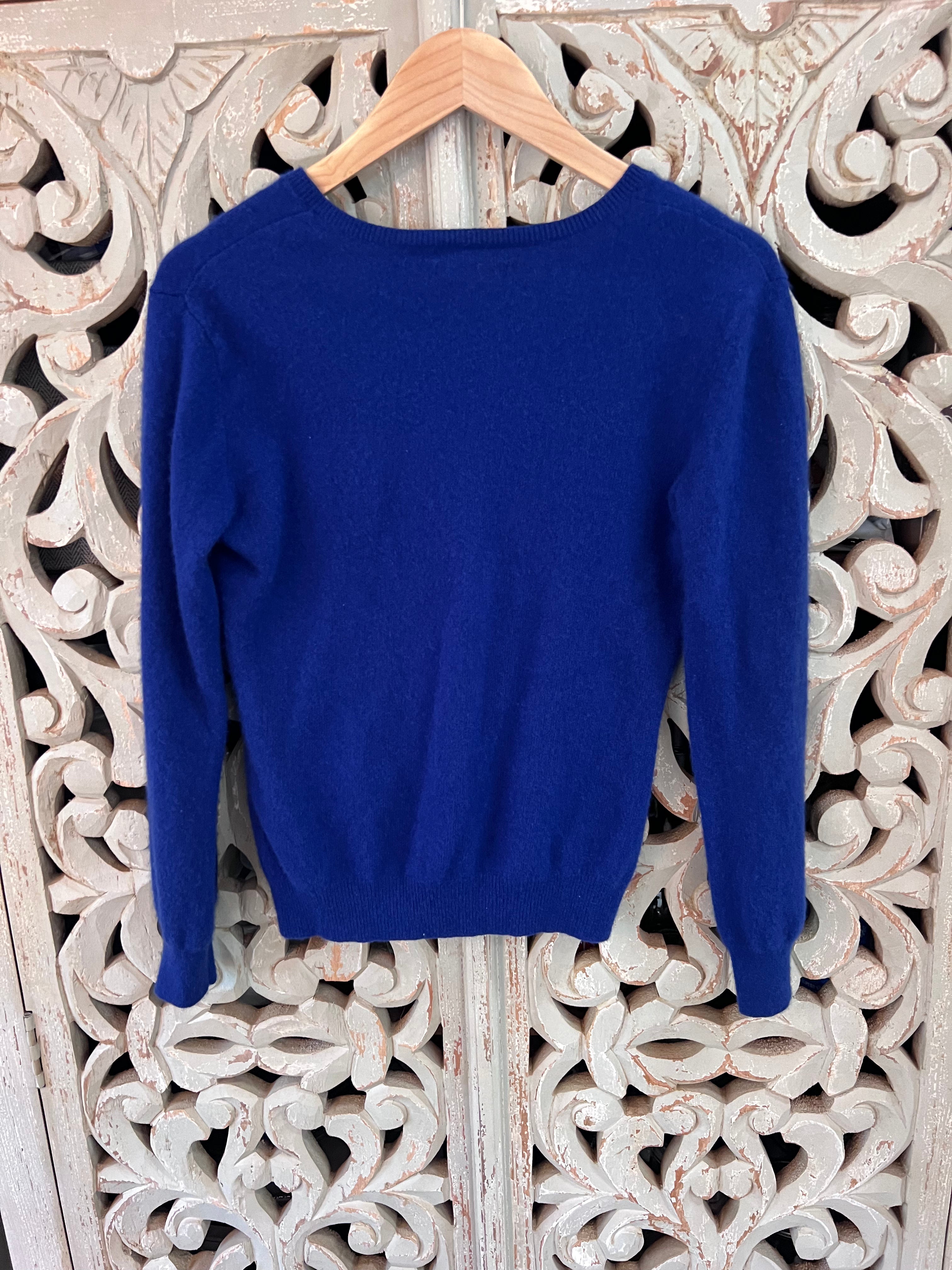 RL Navy 100% Cashmere Sweater M (RESTYLE)