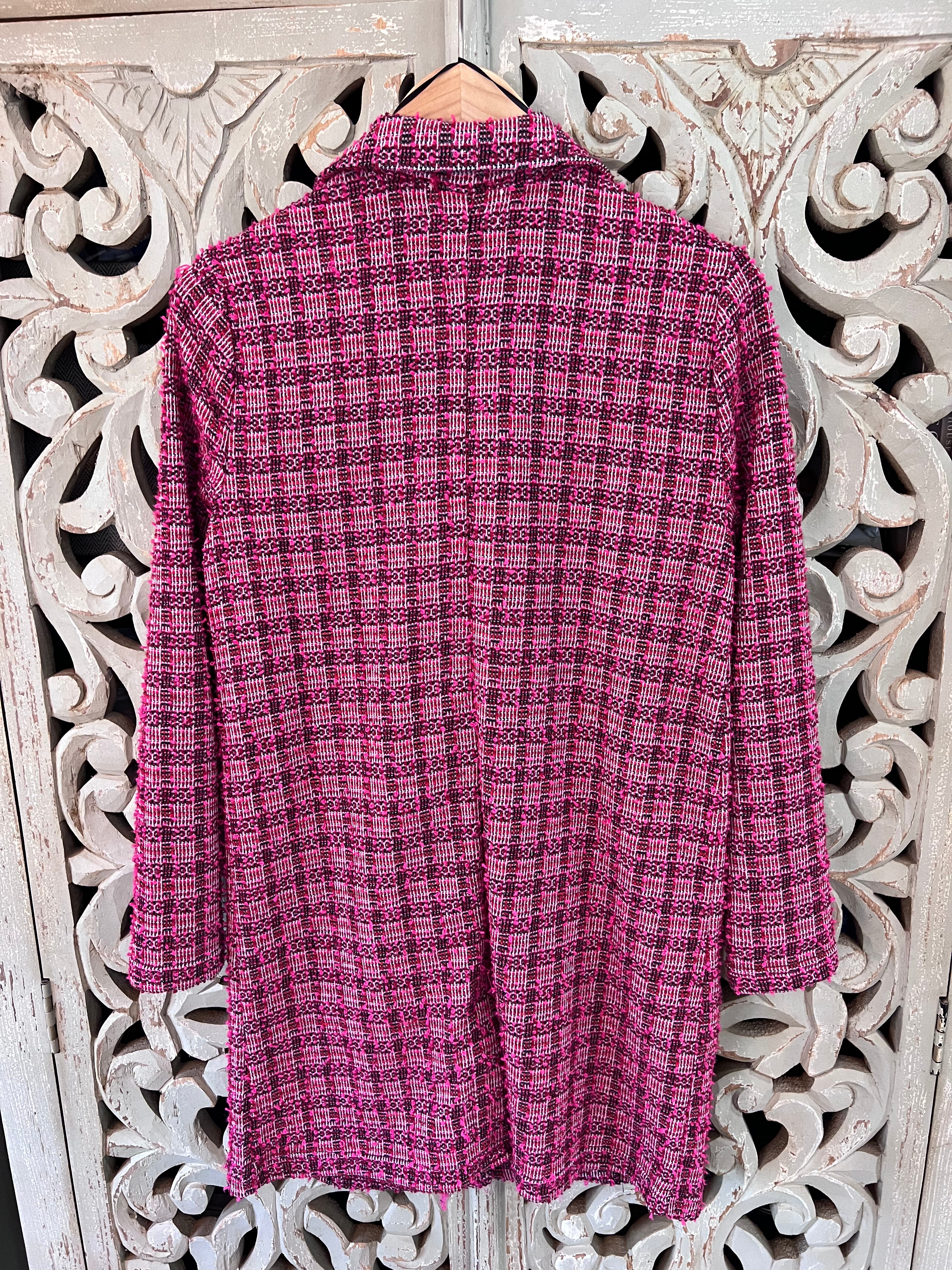 MELLODAY Pink Tweed Jacket S (RESTYLE)