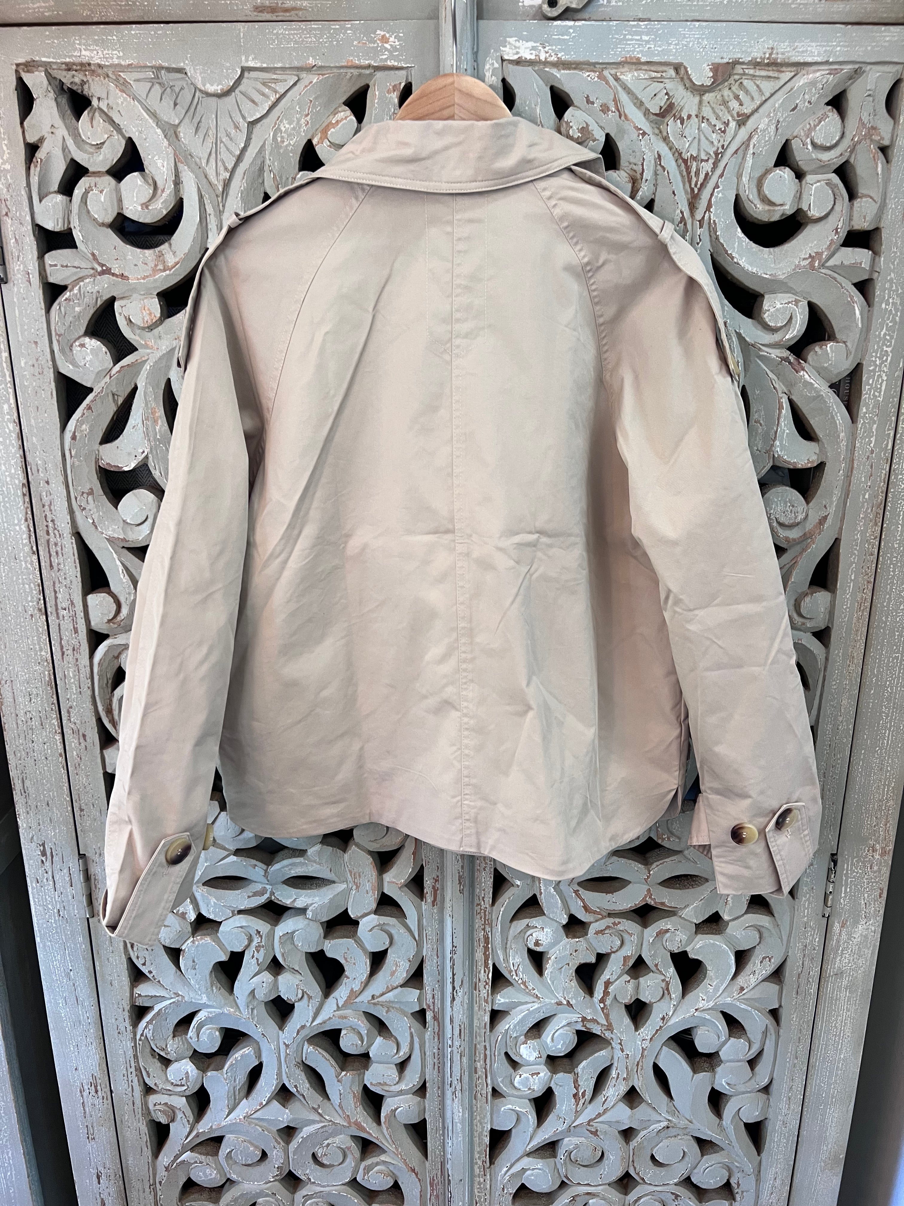 Khaki Trench Jacket NWT Size XS/S (RESTYLE)