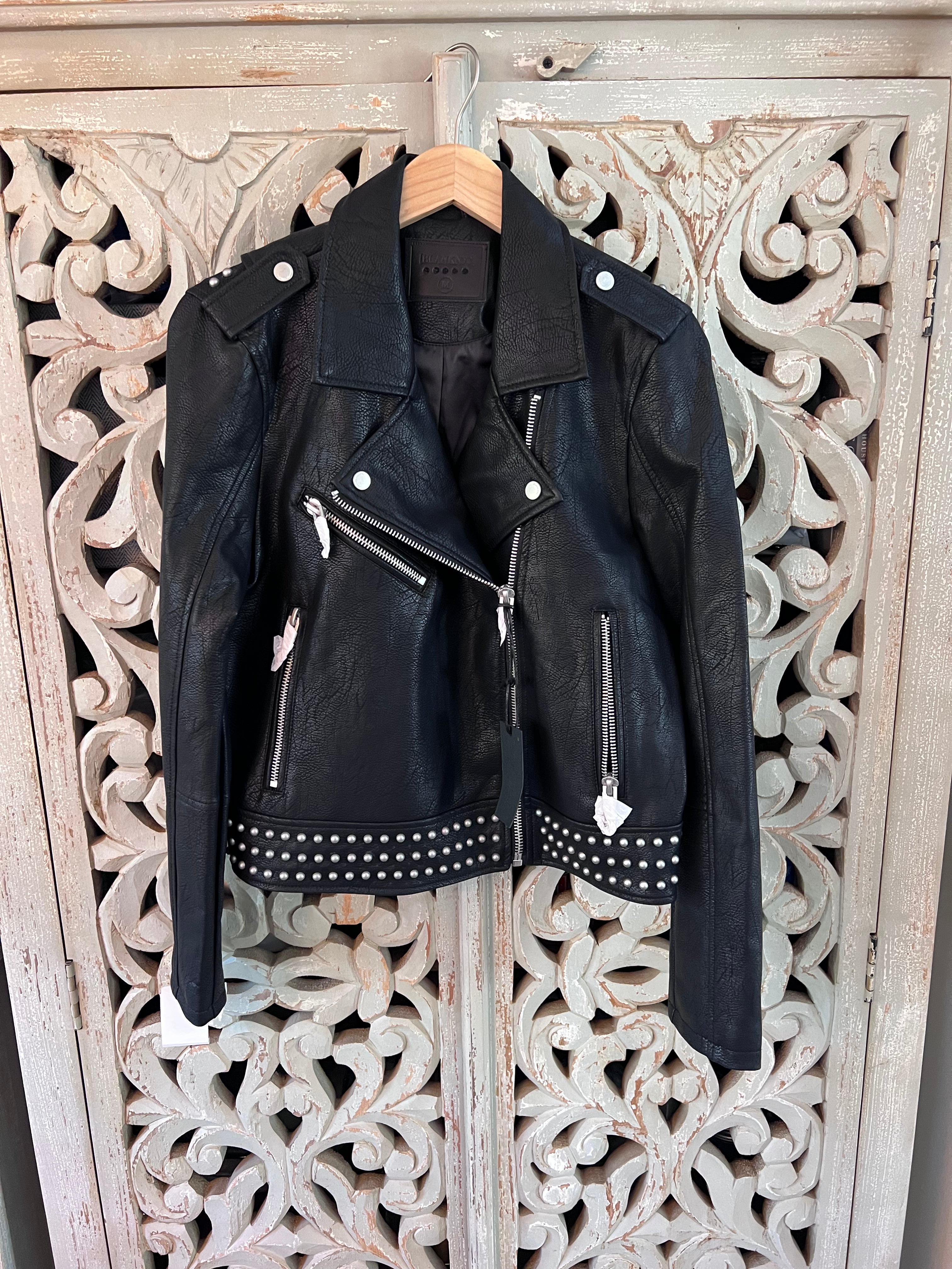 BLANK Vegan Leather Jacket M (RESTYLE)