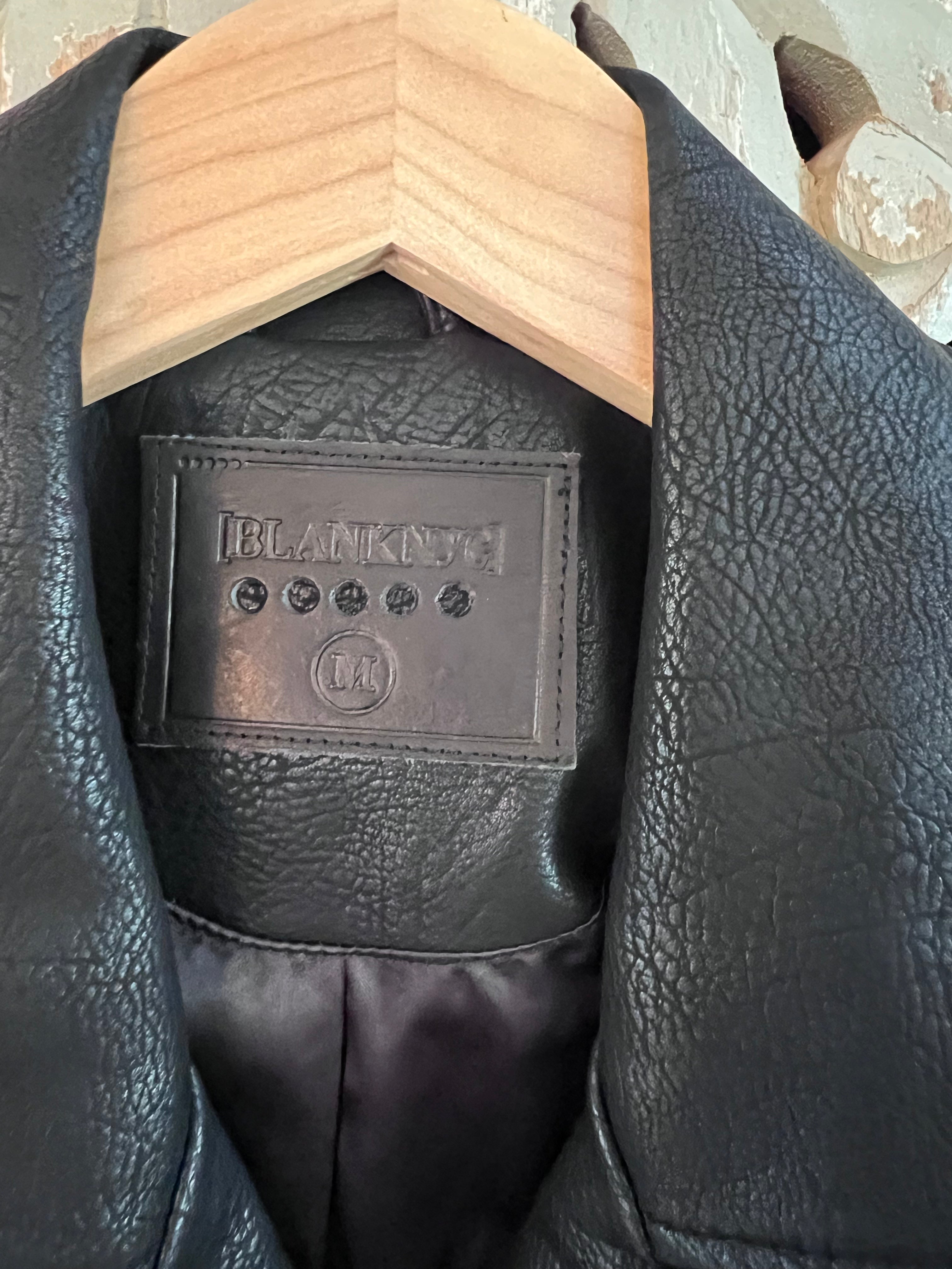 BLANK Vegan Leather Jacket M (RESTYLE)