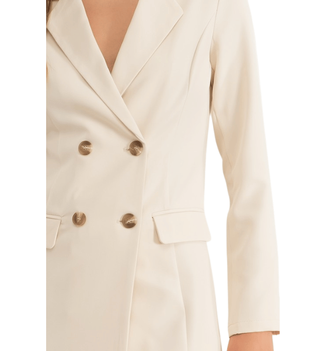 Nadia Double Breasted Tunic Blazer