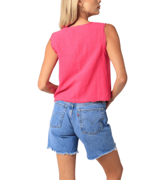 Celine Frayed Tank