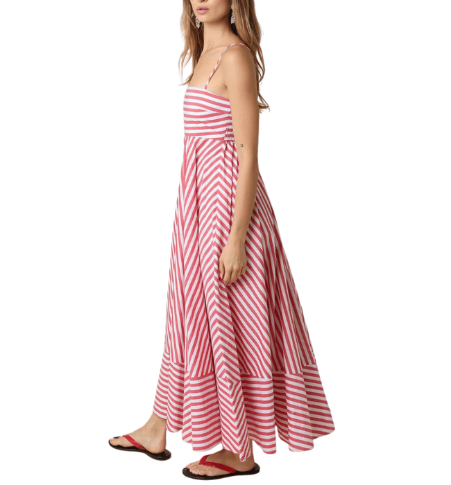 Cecily Stripe Maxi Dress