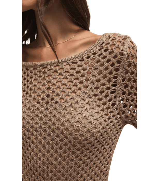 (Z SUPPLY) Calabria Shimmer Crochet Dress
