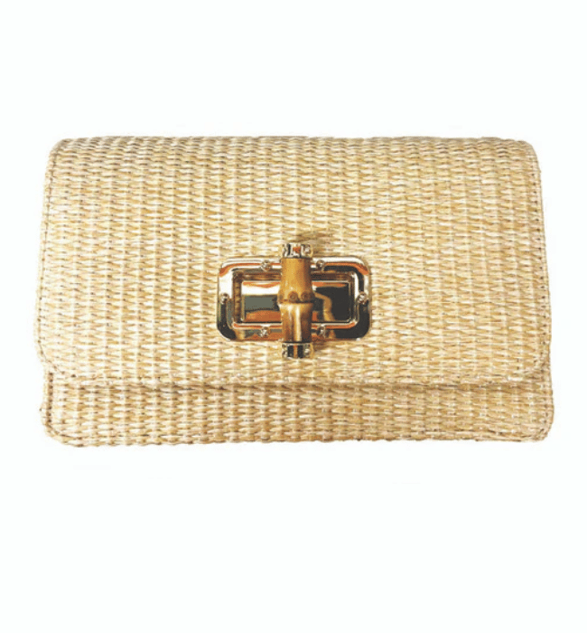 Lilly Straw Clutch