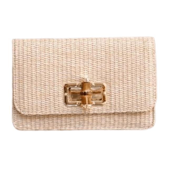 Lilly Straw Clutch