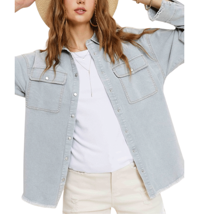 Aubrey Denim Button Down Shirt