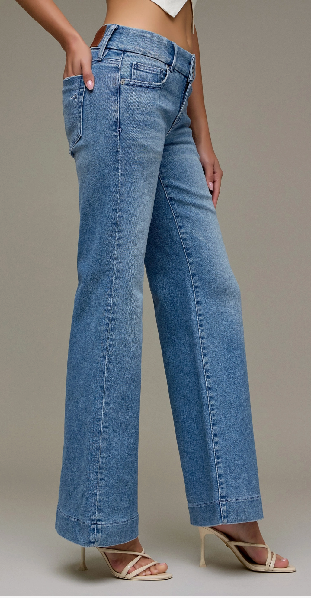 Happi Low Rise Comfort Flare Jeans