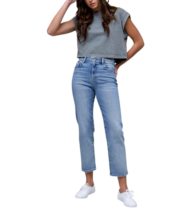 Tracey Medium Dark Straight Jeans