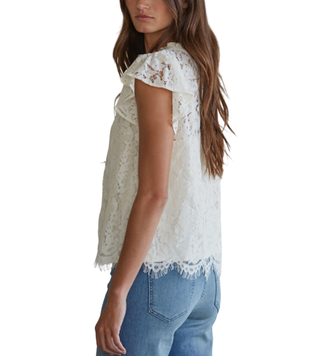 Jaylie Floral Lace Top