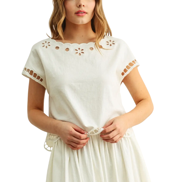 Evangaline Embroidered Top