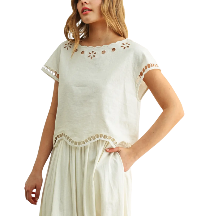 Evangaline Embroidered Top