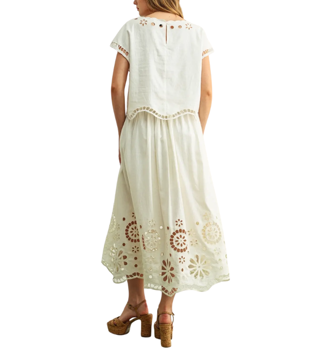 Evangaline Embroidered Skirt