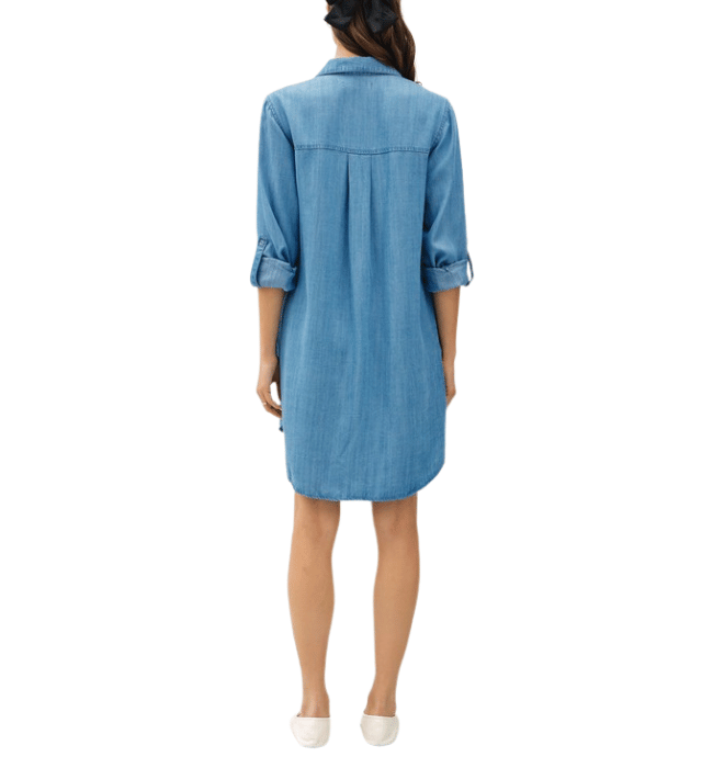 Krissy Chambray Denim Shirt Dress