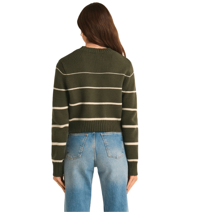 MILAN STRIPE CROPPED SWEATER